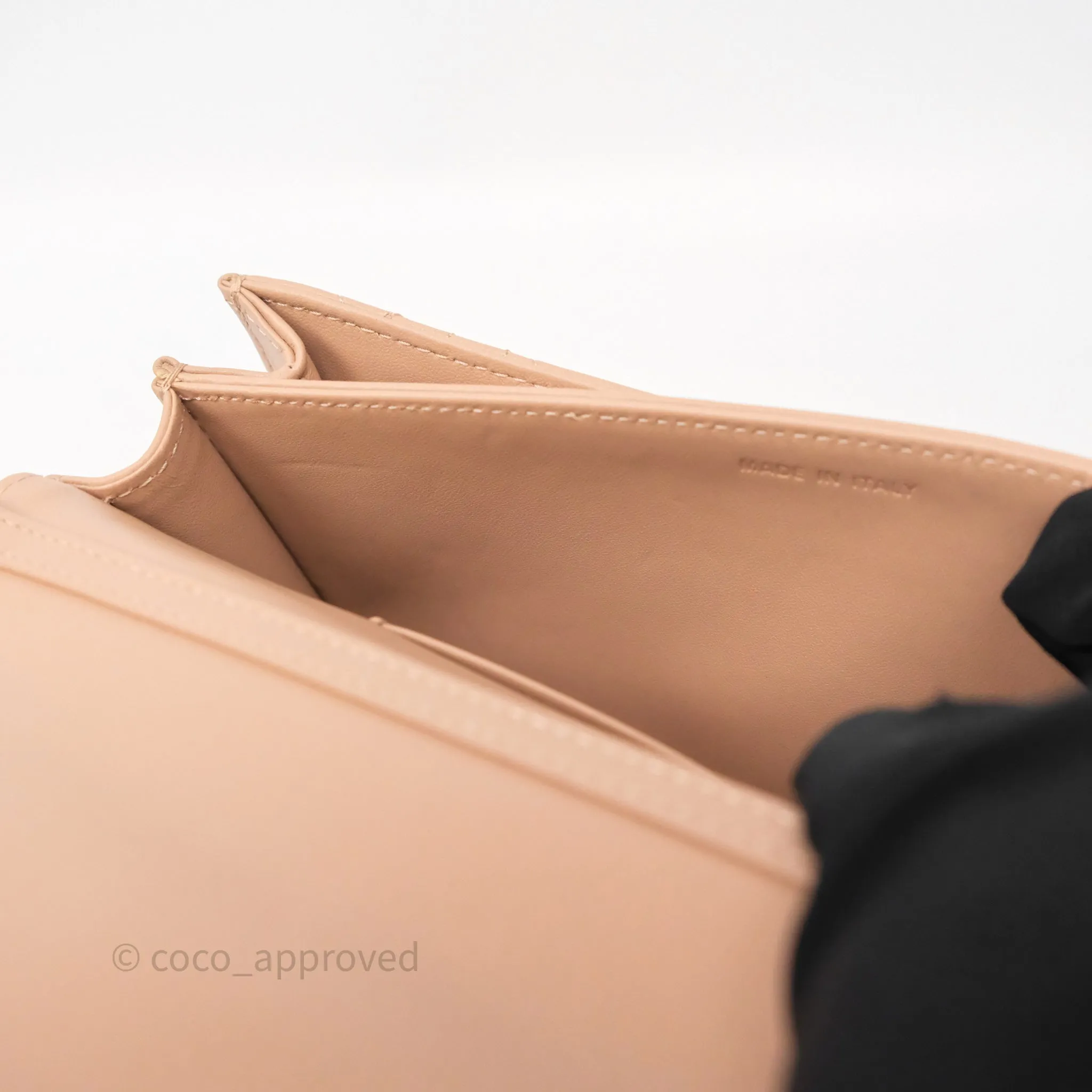Dior My Dior Mini Bag Rose des Vents Cannage Lambskin