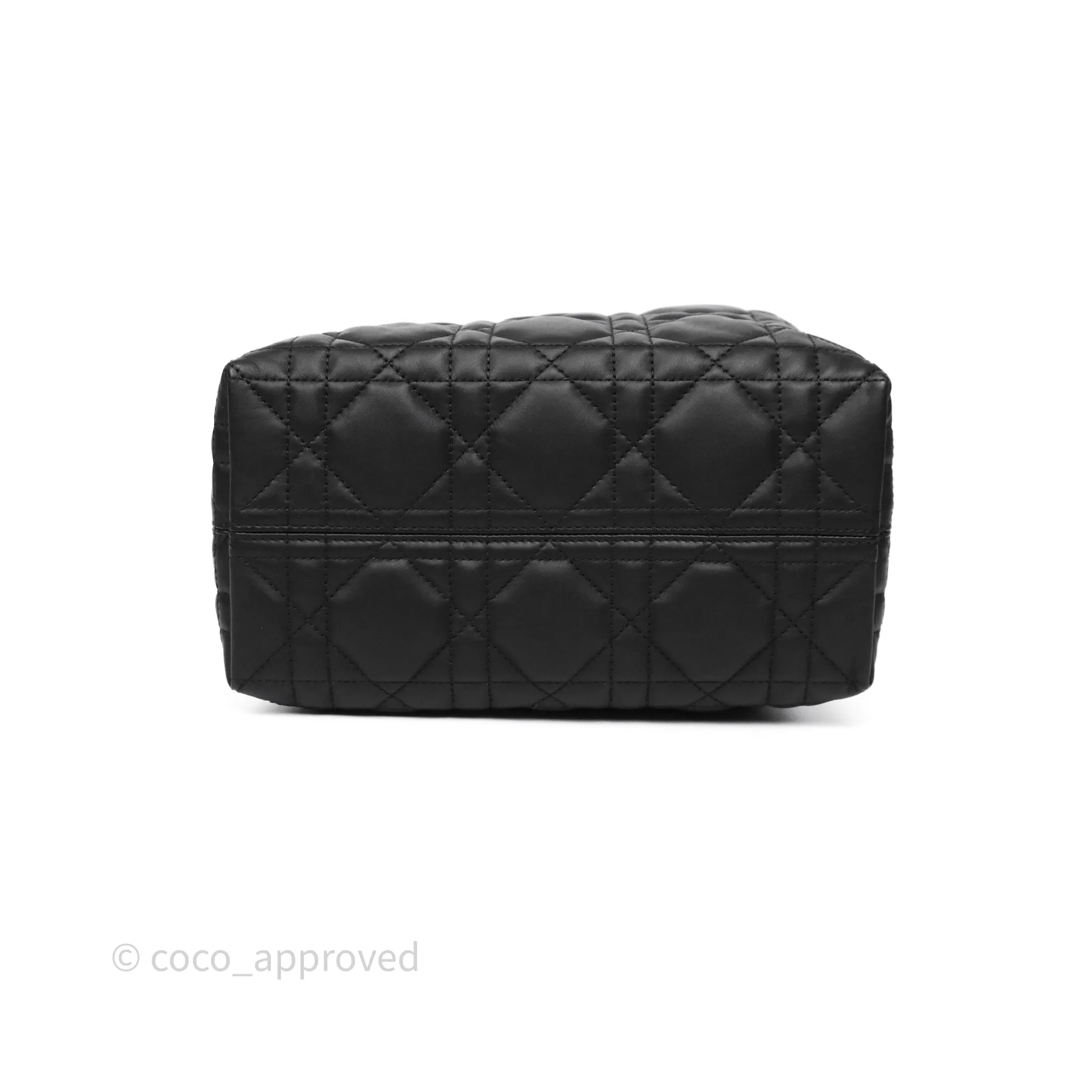 Dior Small Dior Toujours Bag Black Macrocannage Calfskin