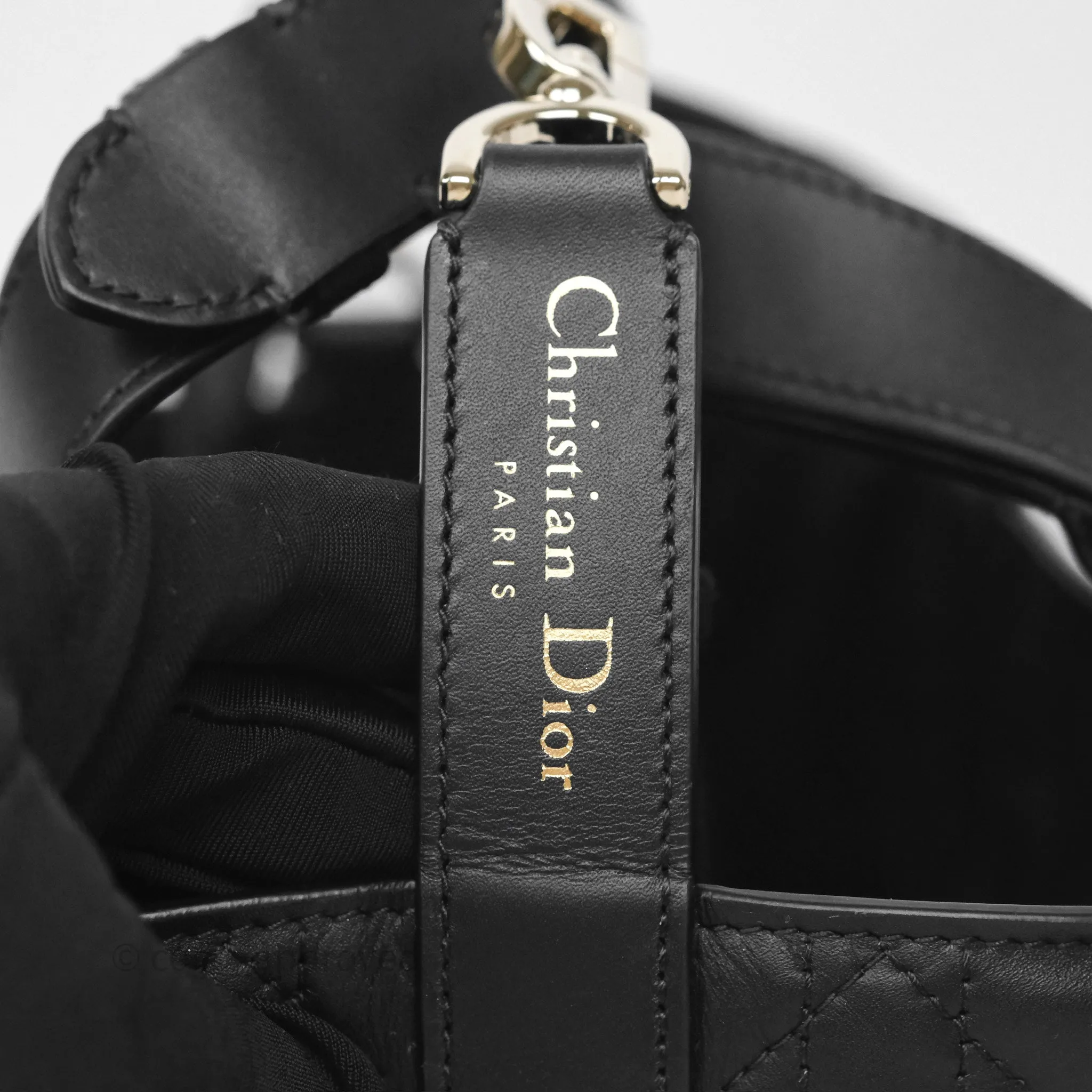 Dior Small Dior Toujours Bag Black Macrocannage Calfskin