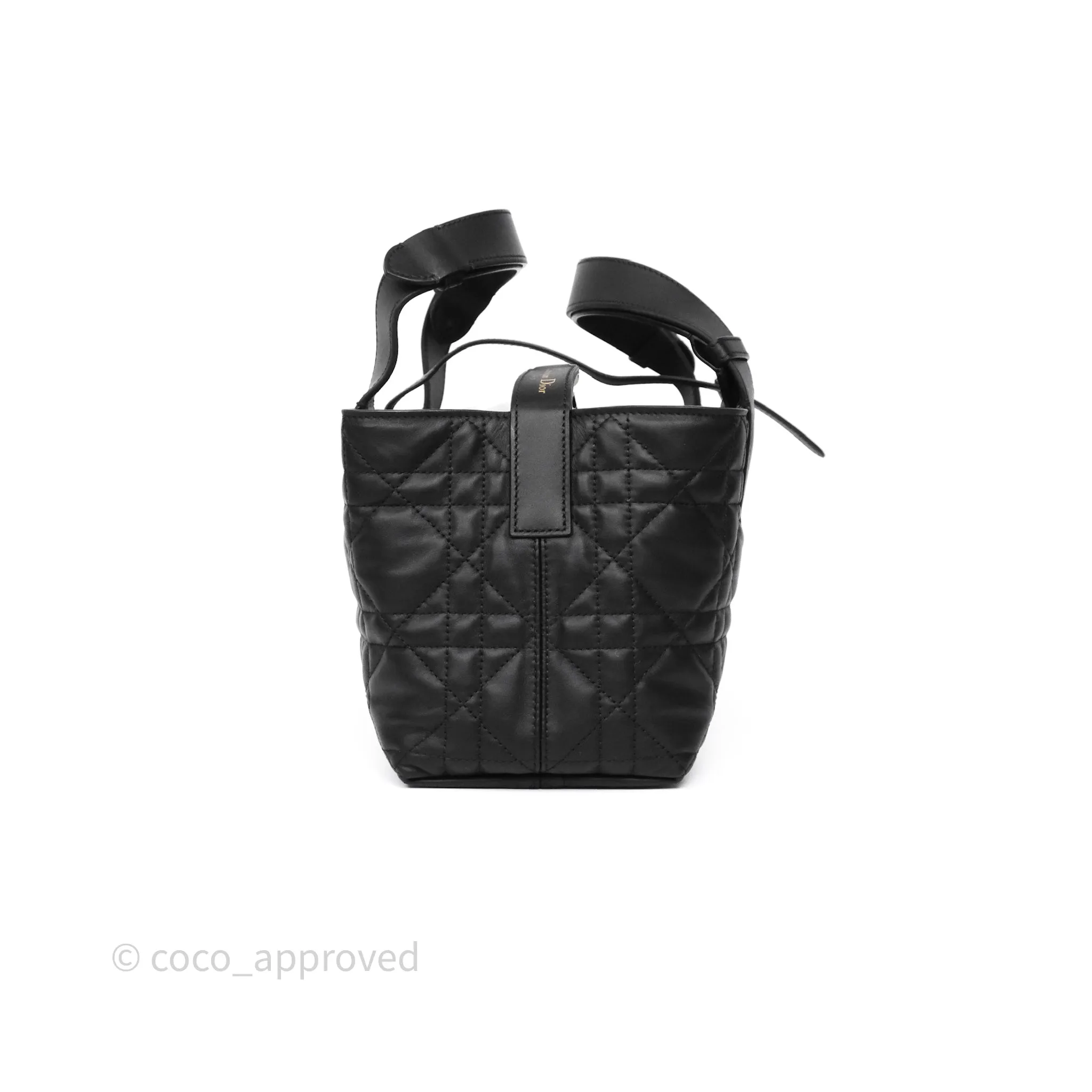 Dior Small Dior Toujours Bag Black Macrocannage Calfskin