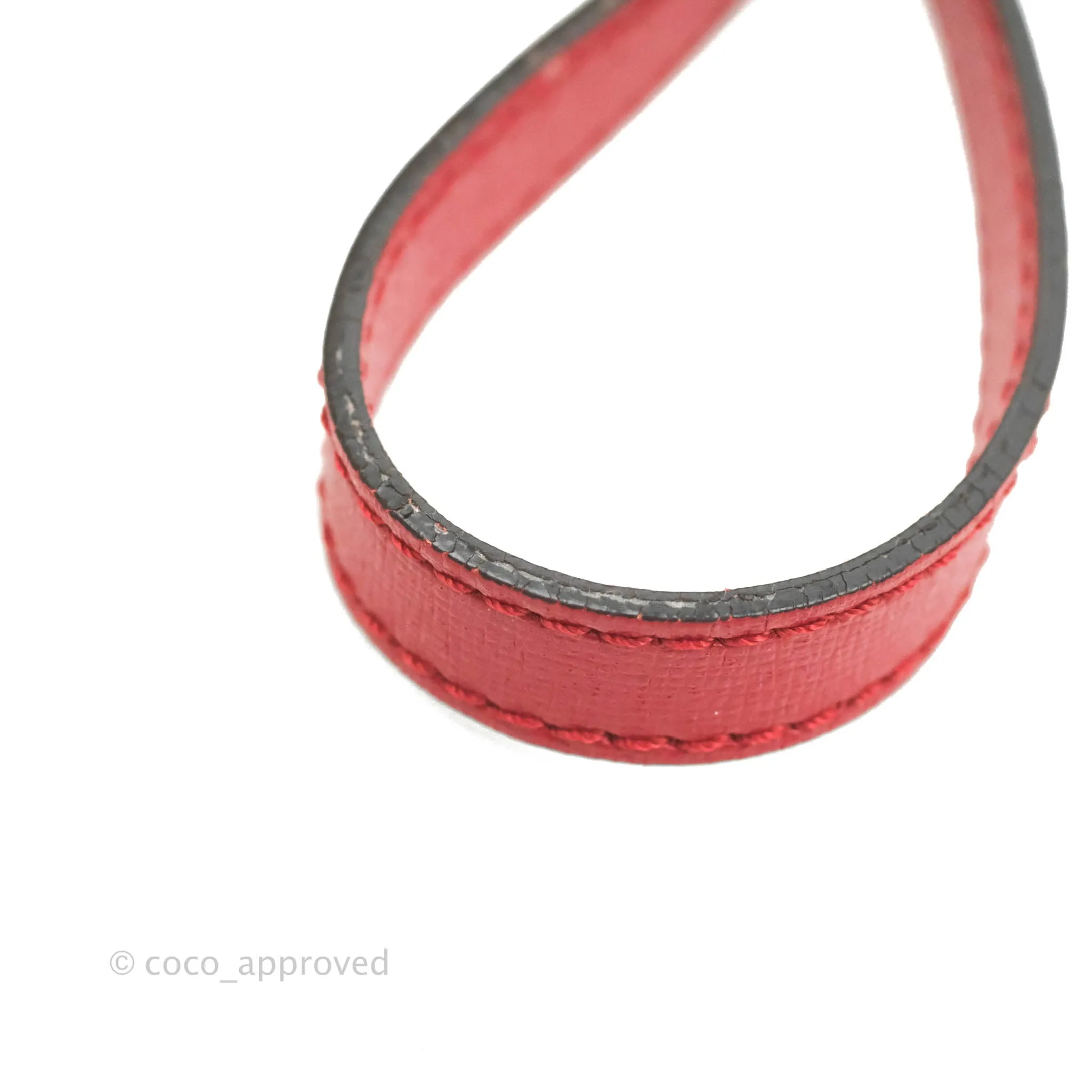 Fendi 2 Jours Red Bag Gold Hardware