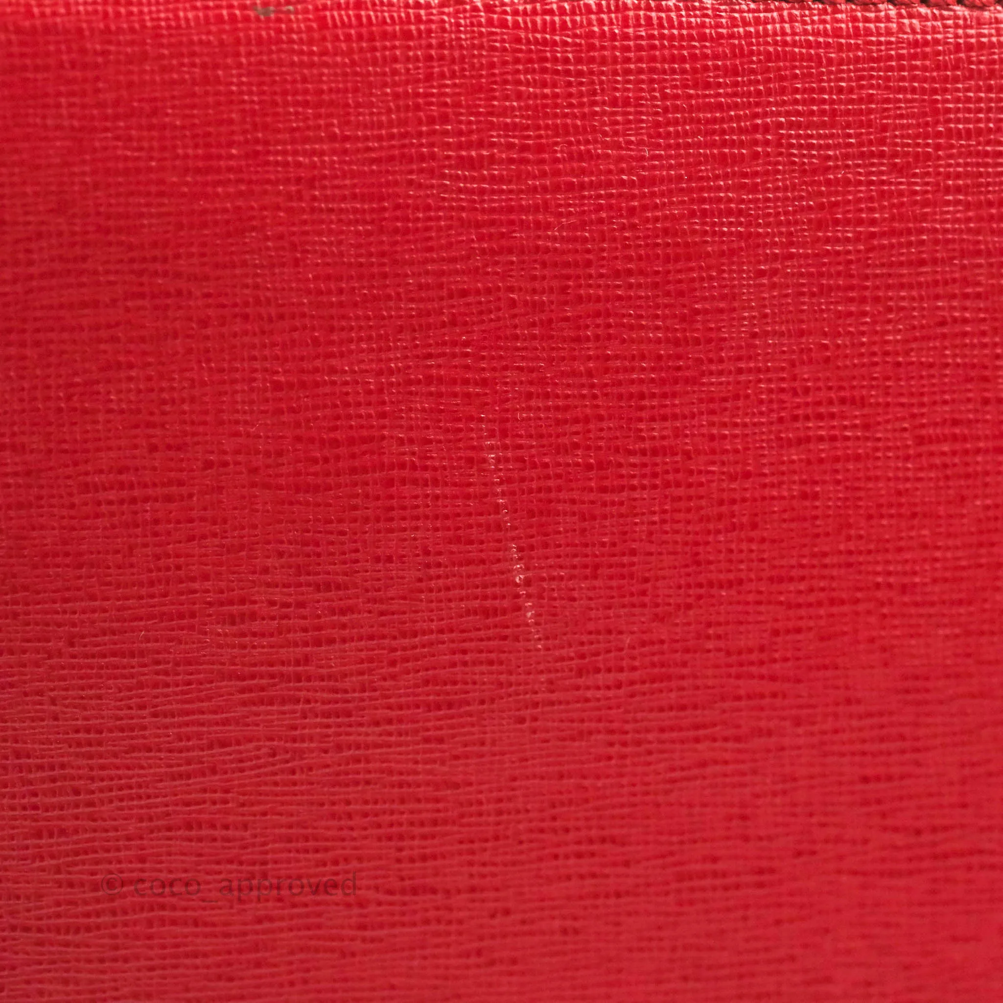 Fendi 2 Jours Red Bag Gold Hardware