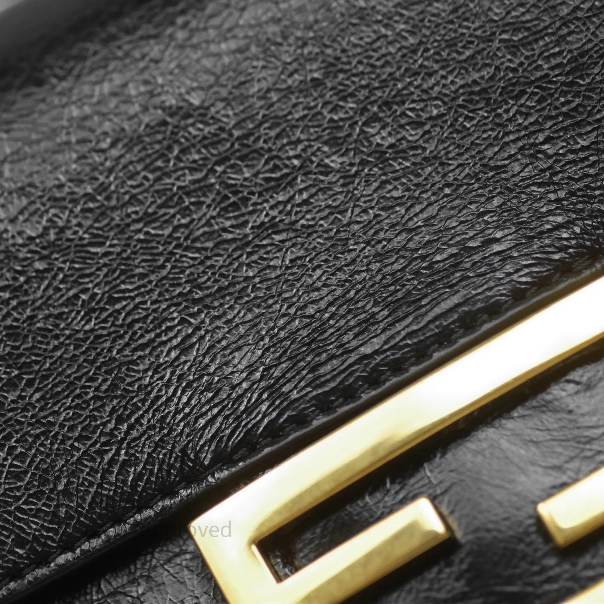 Fendi Baguette Belt Bag Black Lambskin Gold Hardware