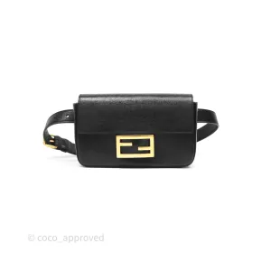 Fendi Baguette Belt Bag Black Lambskin Gold Hardware