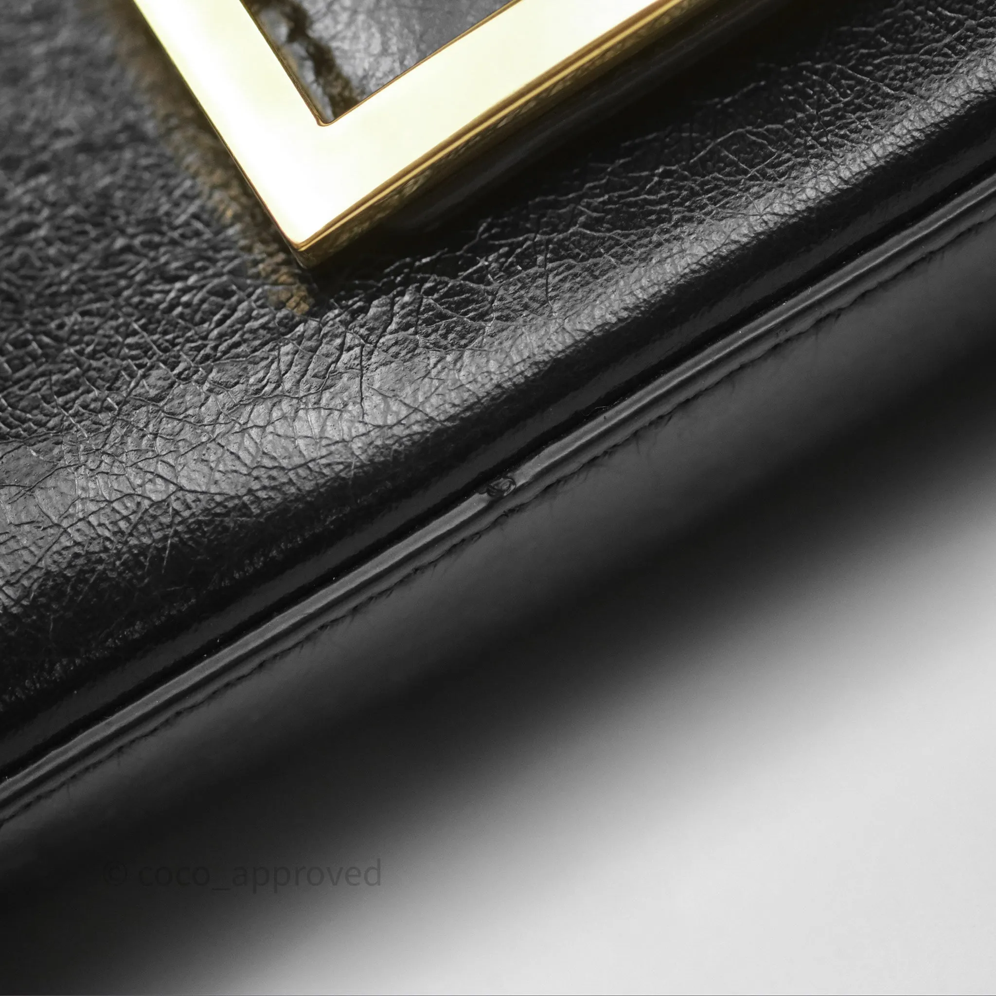 Fendi Baguette Belt Bag Black Lambskin Gold Hardware
