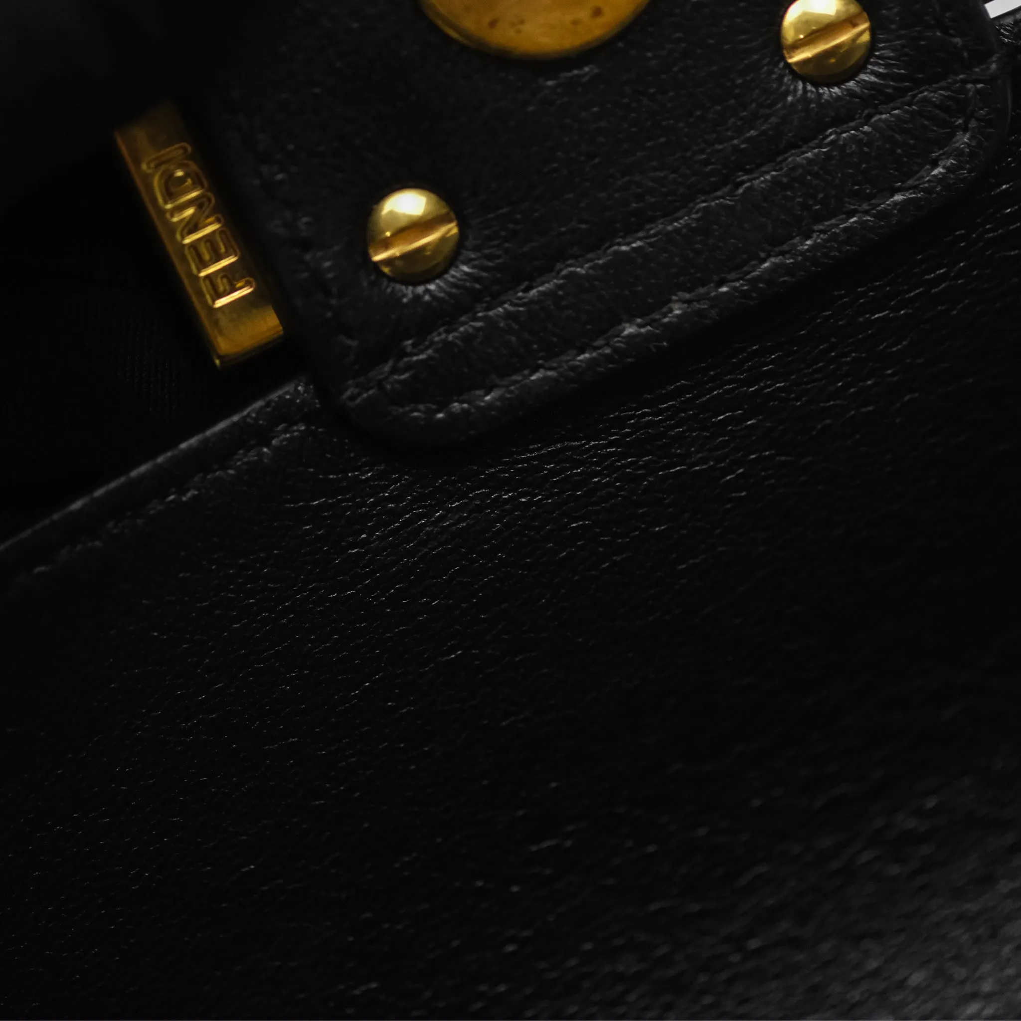 Fendi Baguette Belt Bag Black Lambskin Gold Hardware