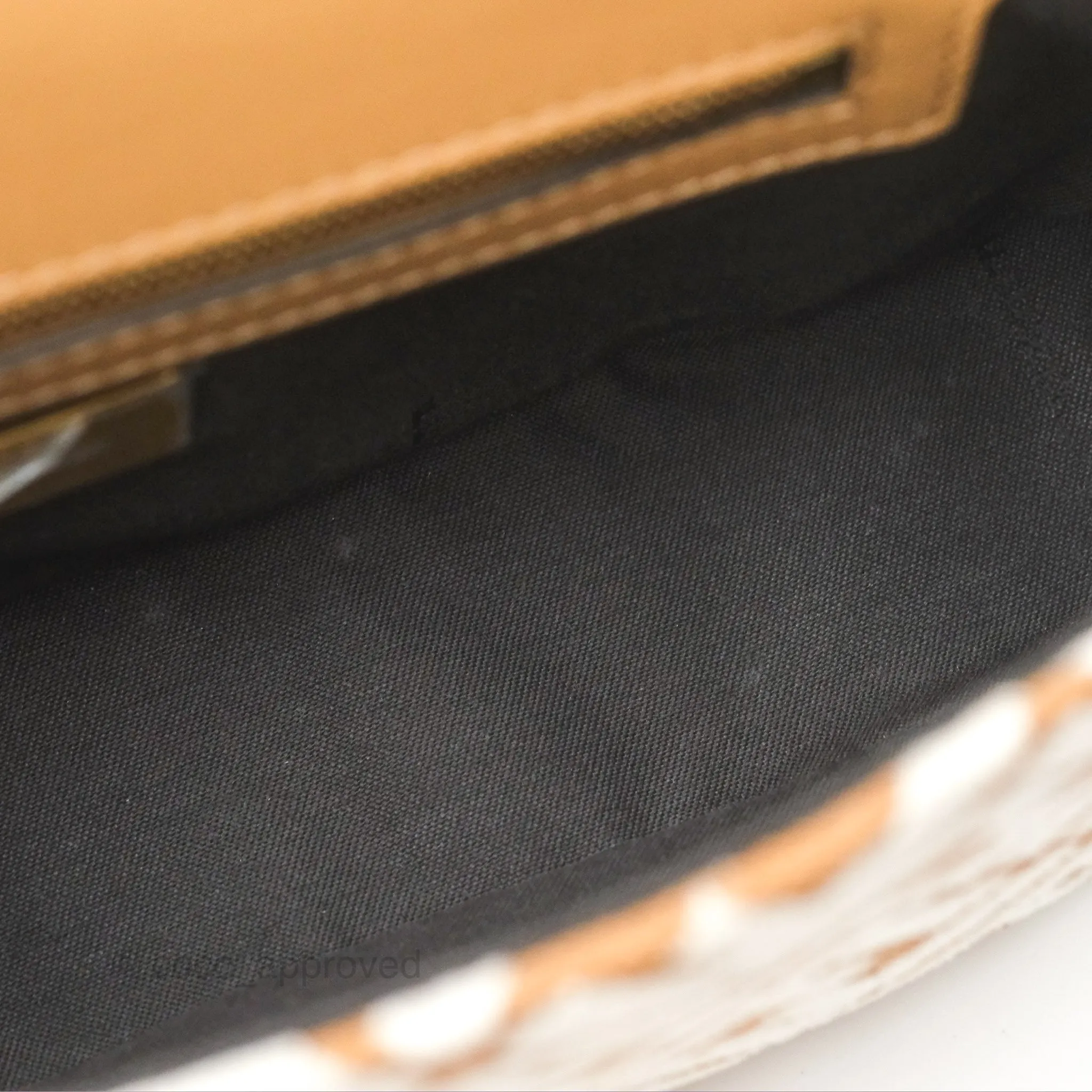 Fendi Baguette Chain Midi Bag Raffia