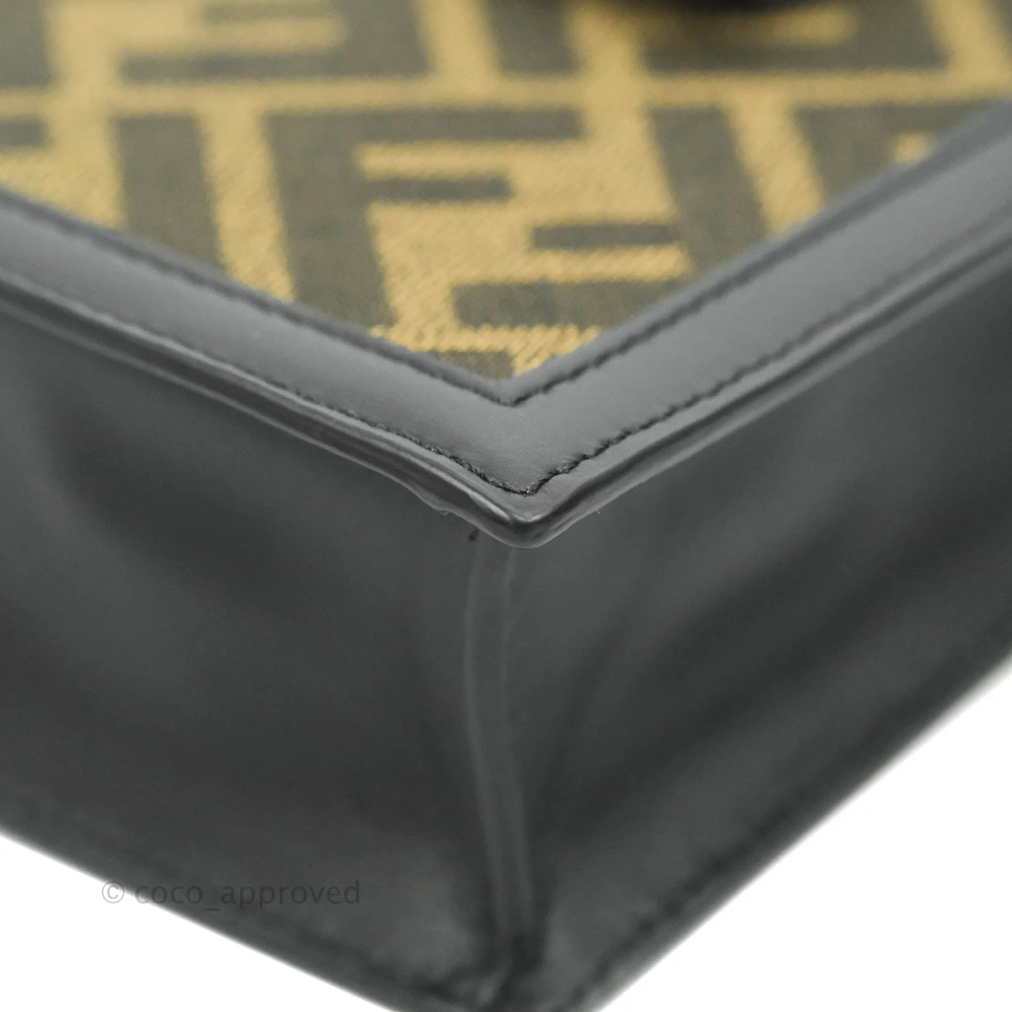 Fendi Baguette FF Brown Fabric Phone Bag
