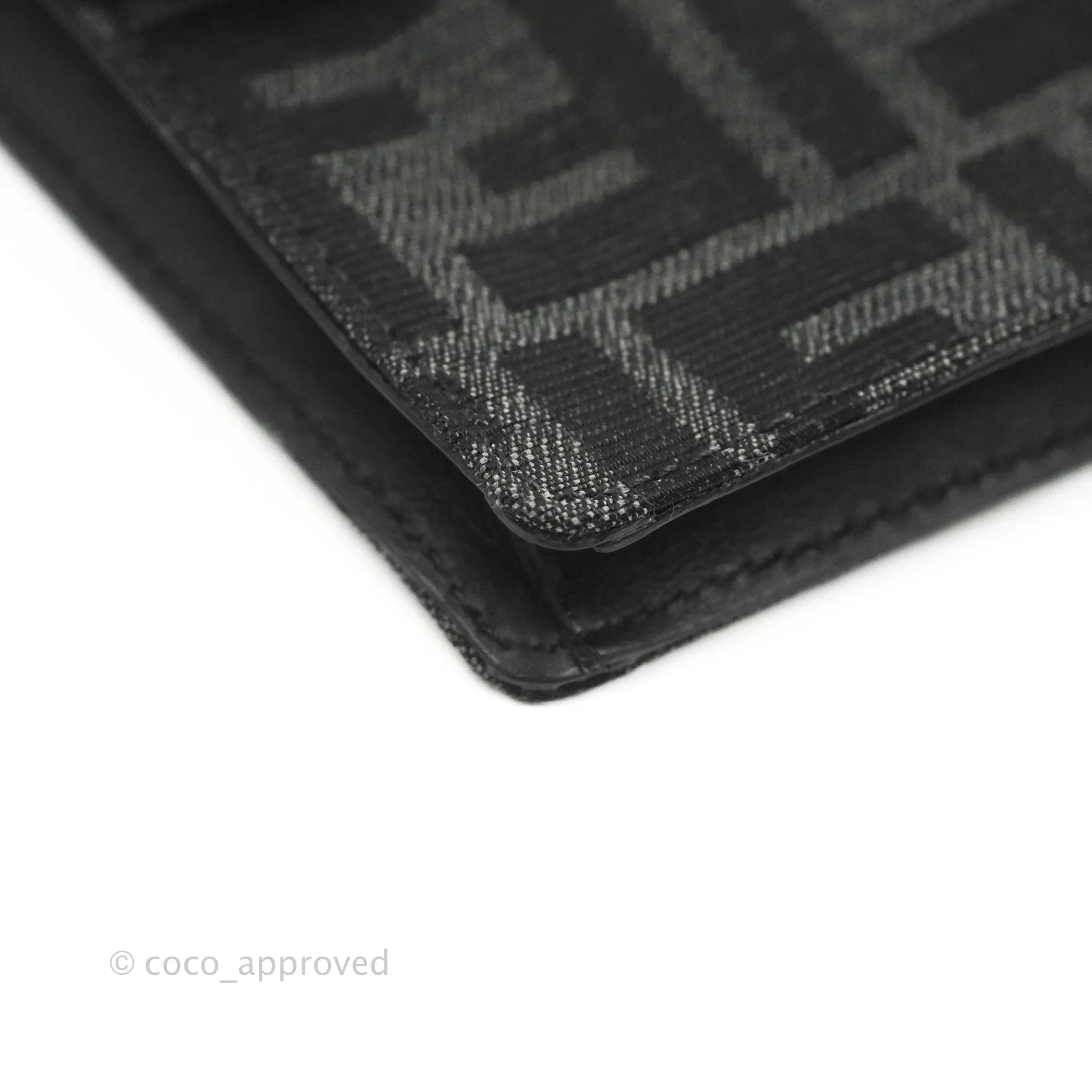 Fendi Baguette Pouch Jacquard FF Motif Grey/Black