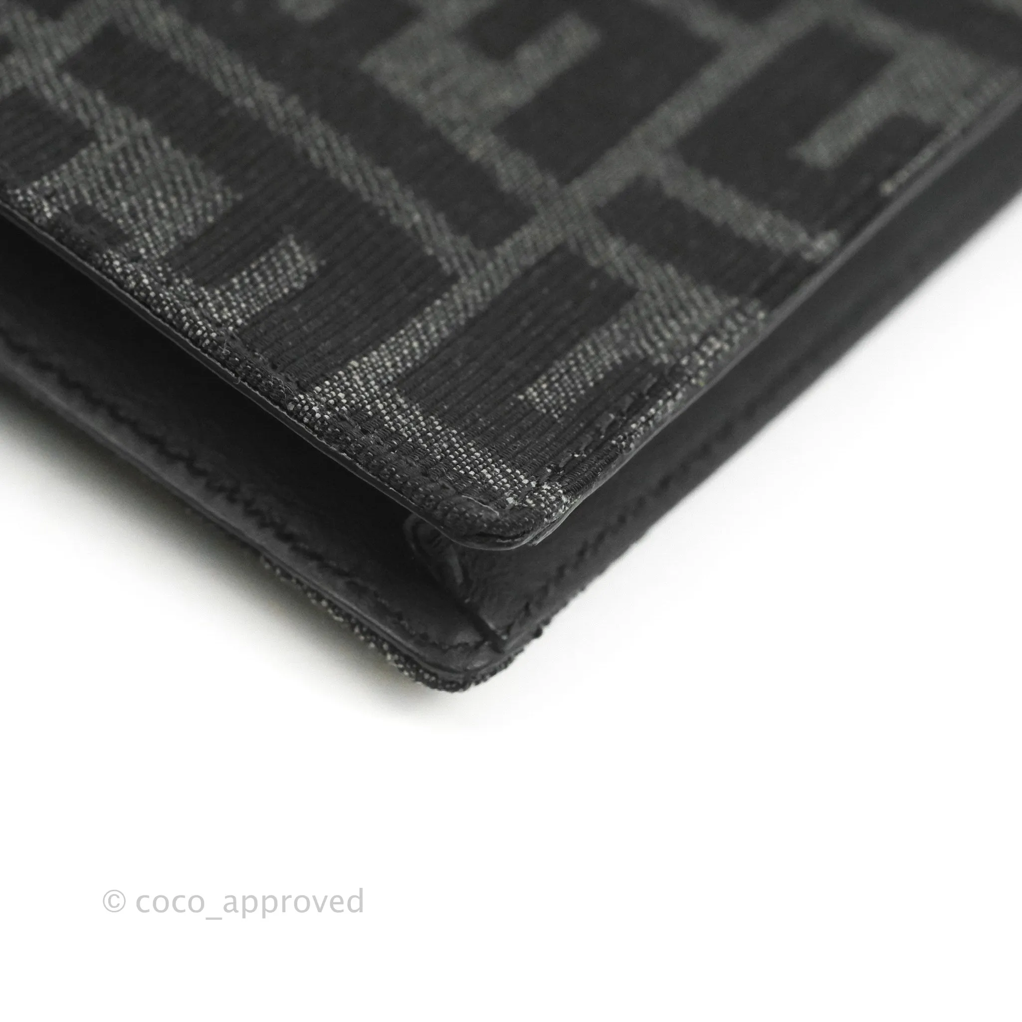 Fendi Baguette Pouch Jacquard FF Motif Grey/Black