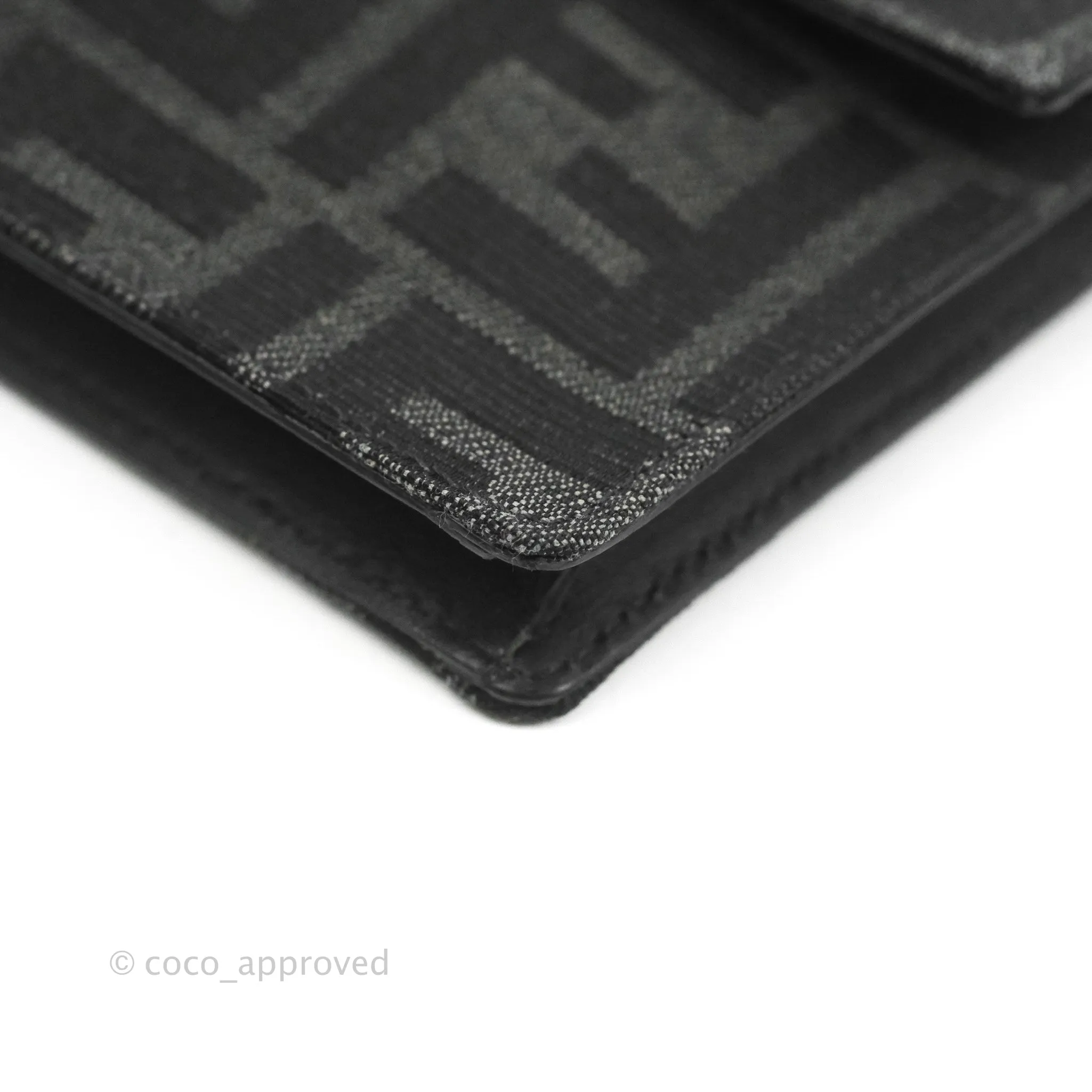 Fendi Baguette Pouch Jacquard FF Motif Grey/Black