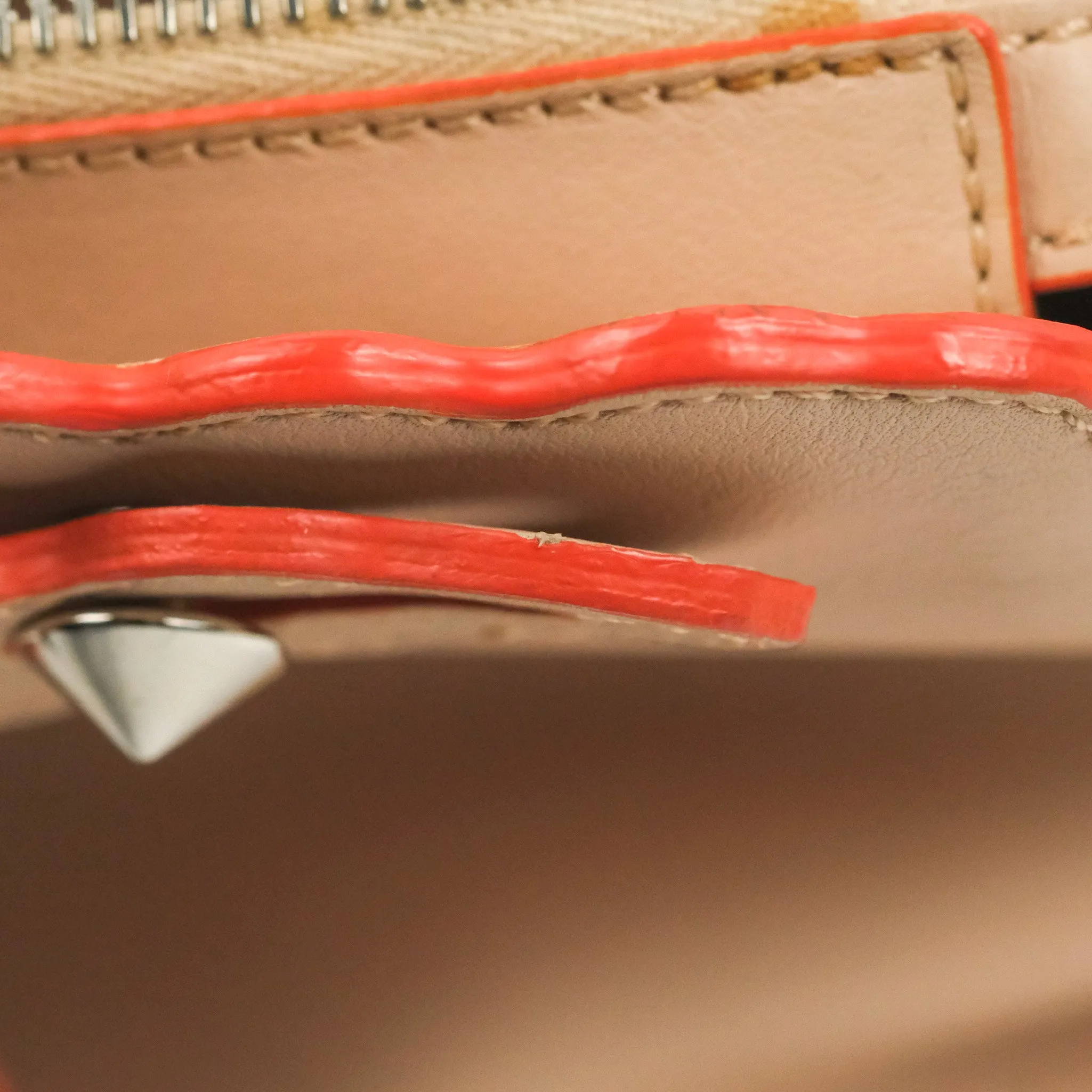 Fendi By The Way Satchel Scalloped Calfskin