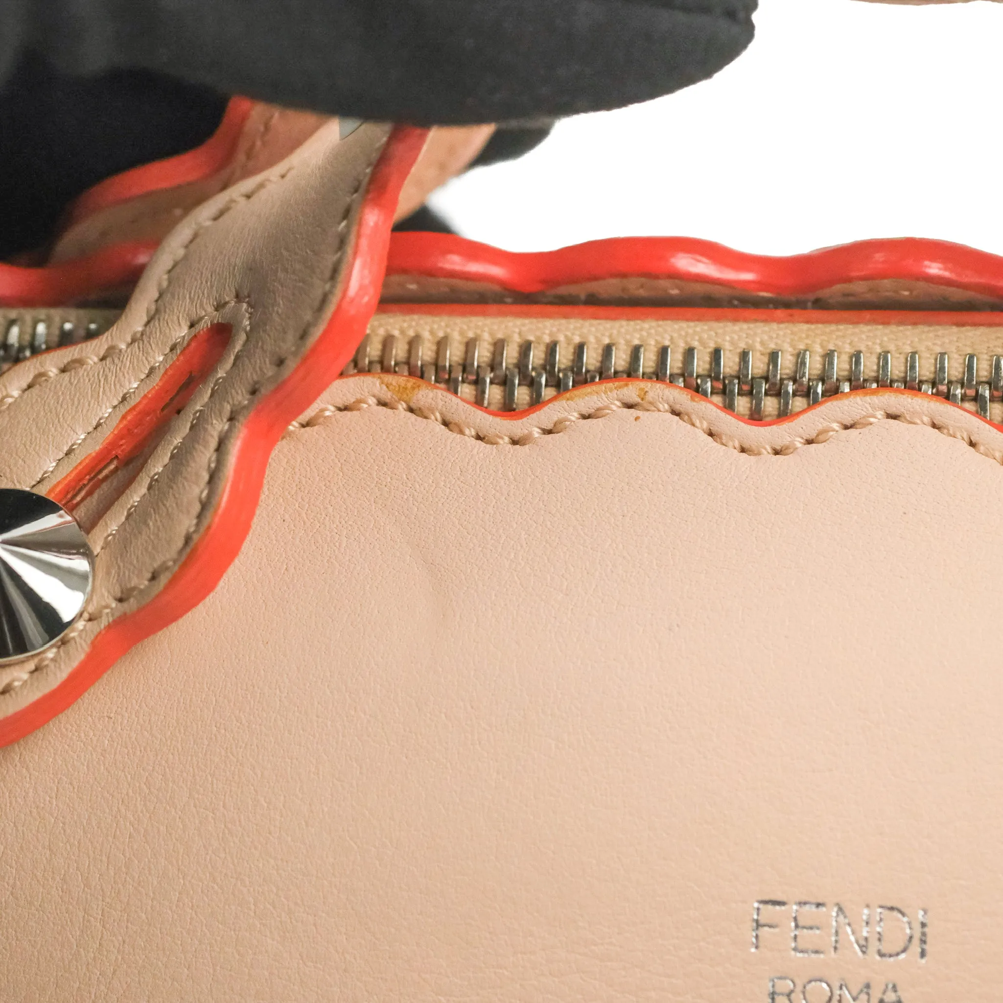 Fendi By The Way Satchel Scalloped Calfskin