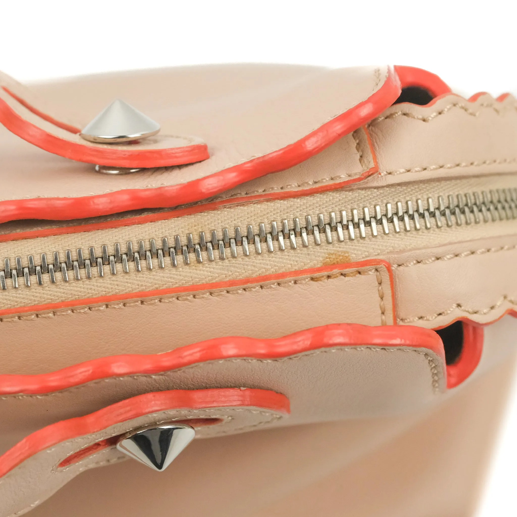 Fendi By The Way Satchel Scalloped Calfskin