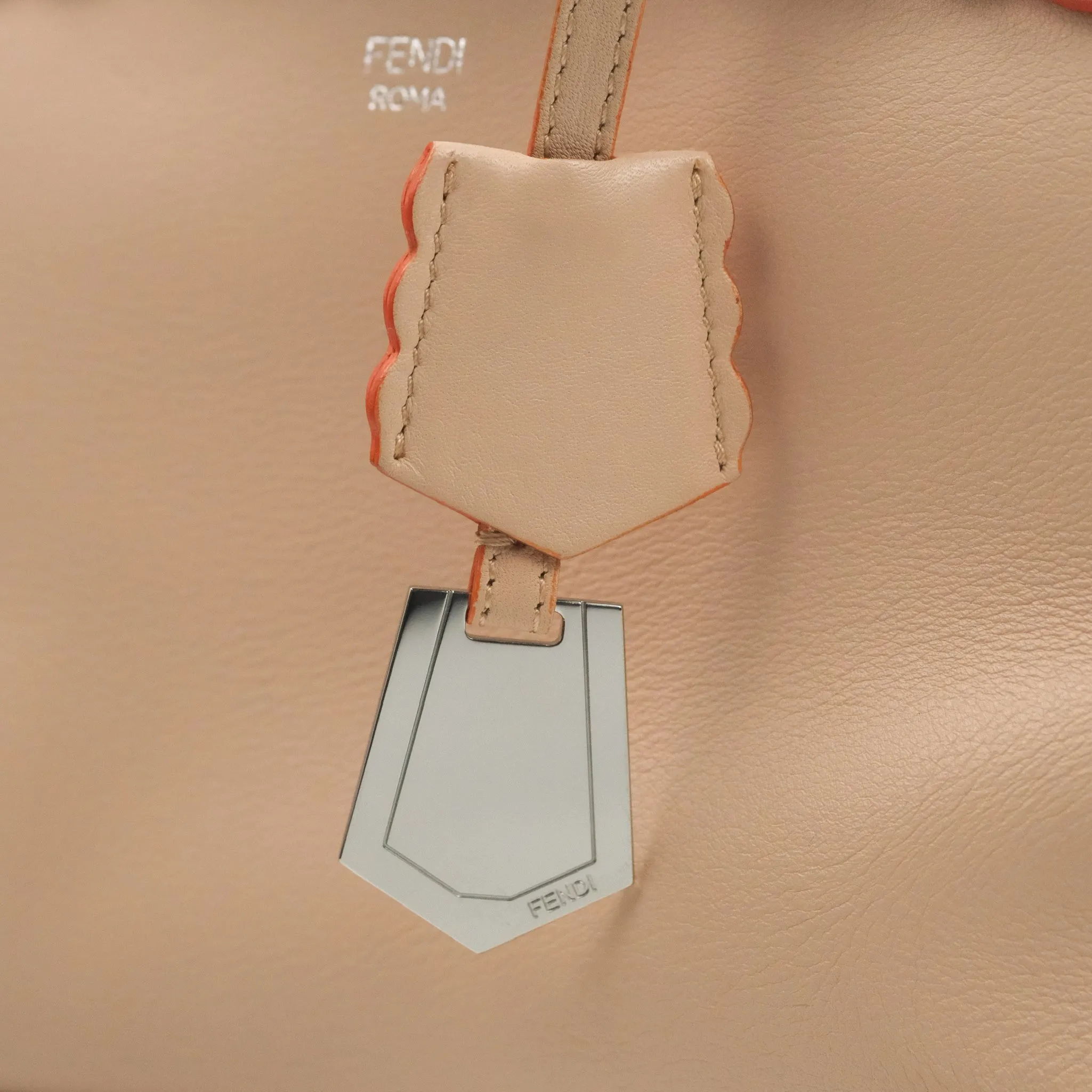 Fendi By The Way Satchel Scalloped Calfskin
