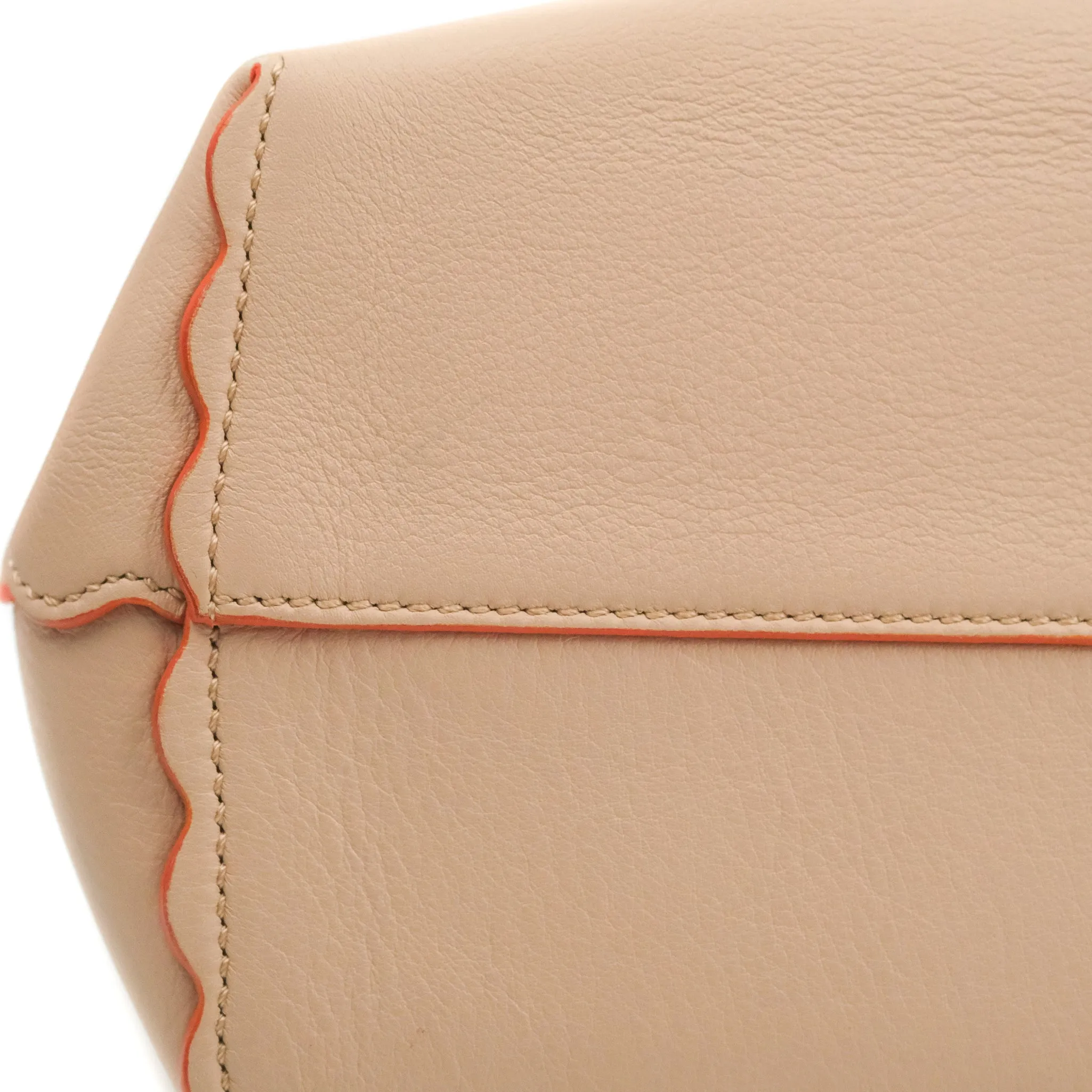 Fendi By The Way Satchel Scalloped Calfskin