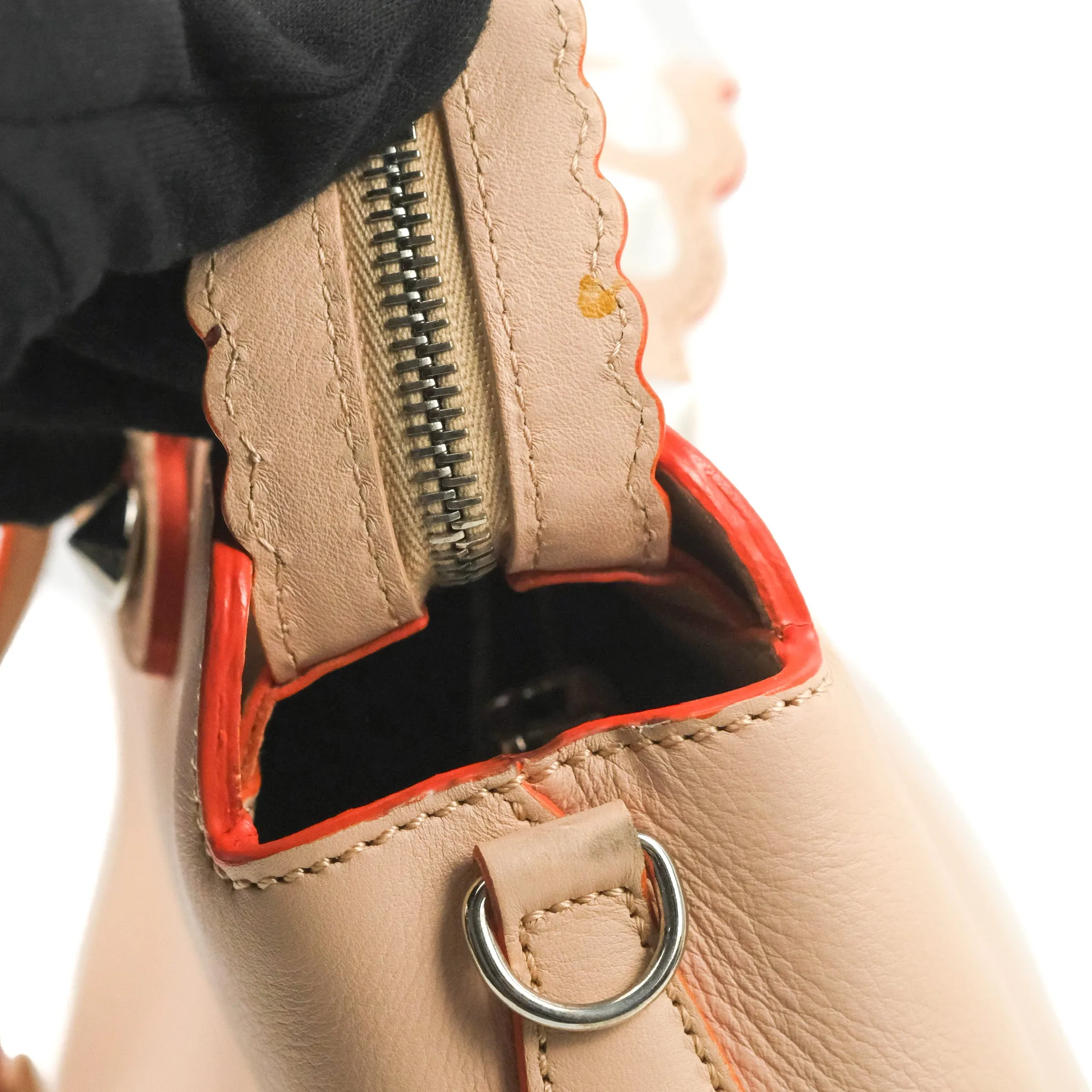 Fendi By The Way Satchel Scalloped Calfskin