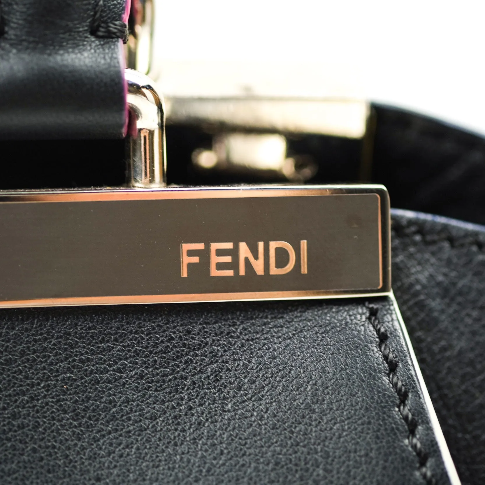 Fendi Calfskin Mini 3jours Tote Black