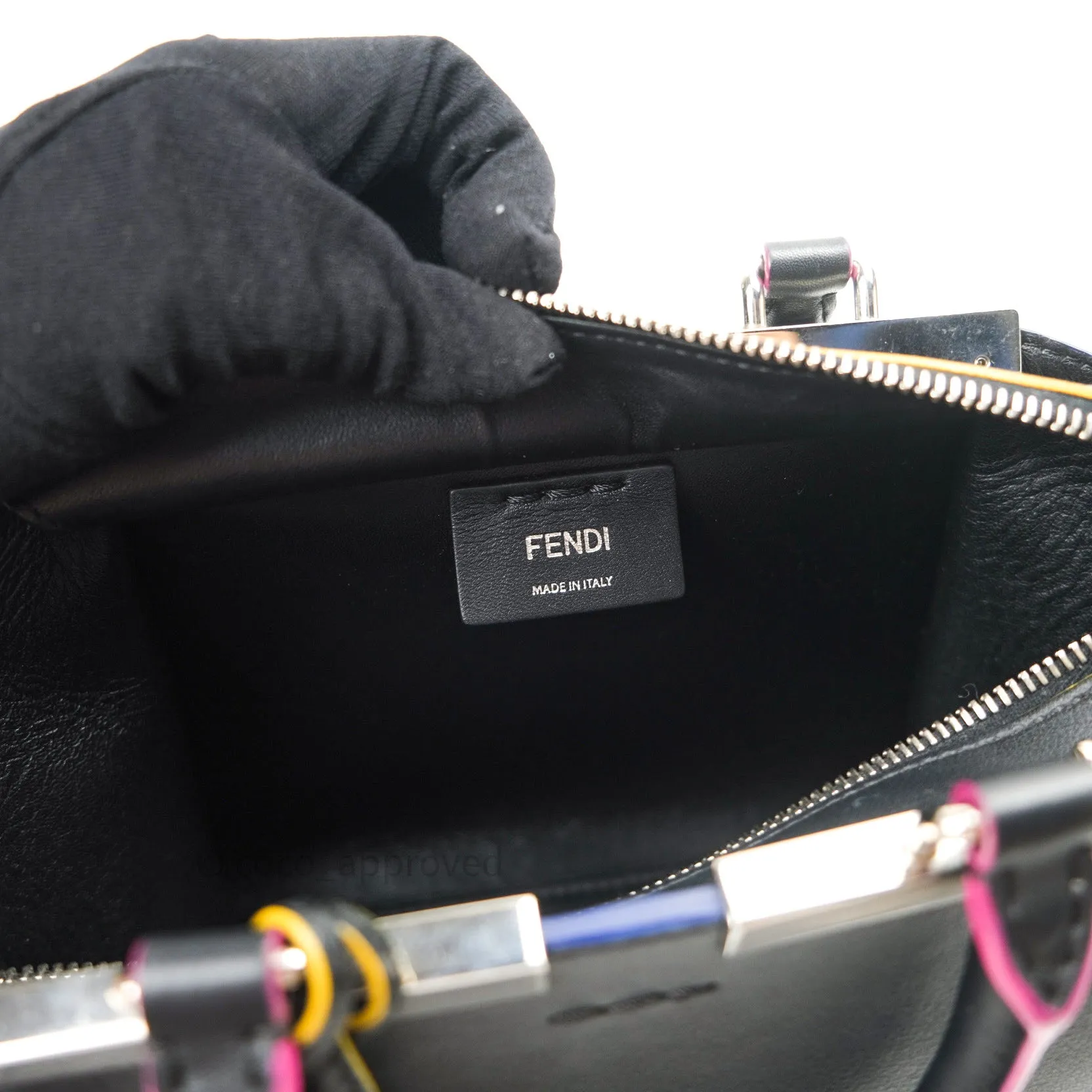 Fendi Calfskin Mini 3jours Tote Black