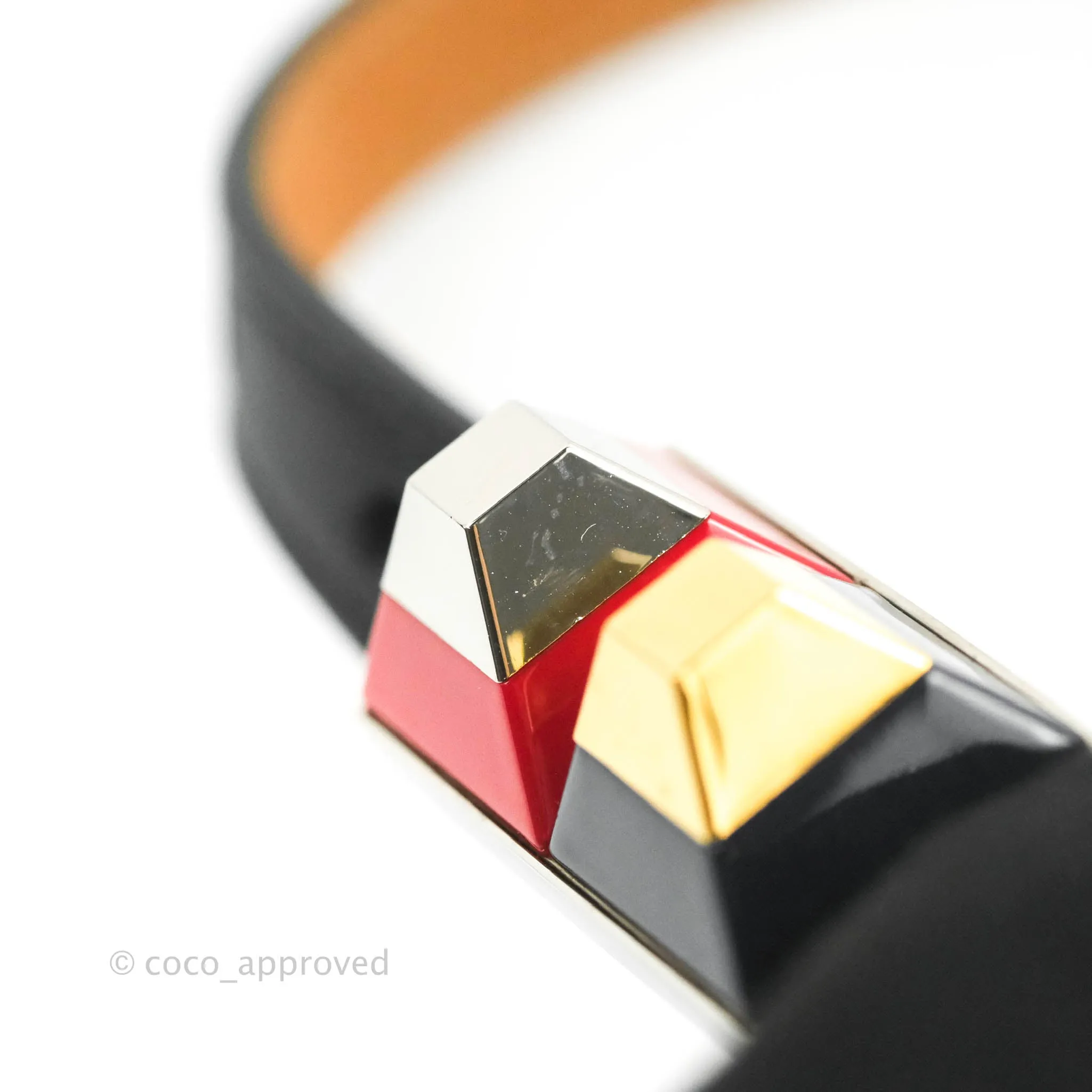 Fendi Calfskin Studded Belt