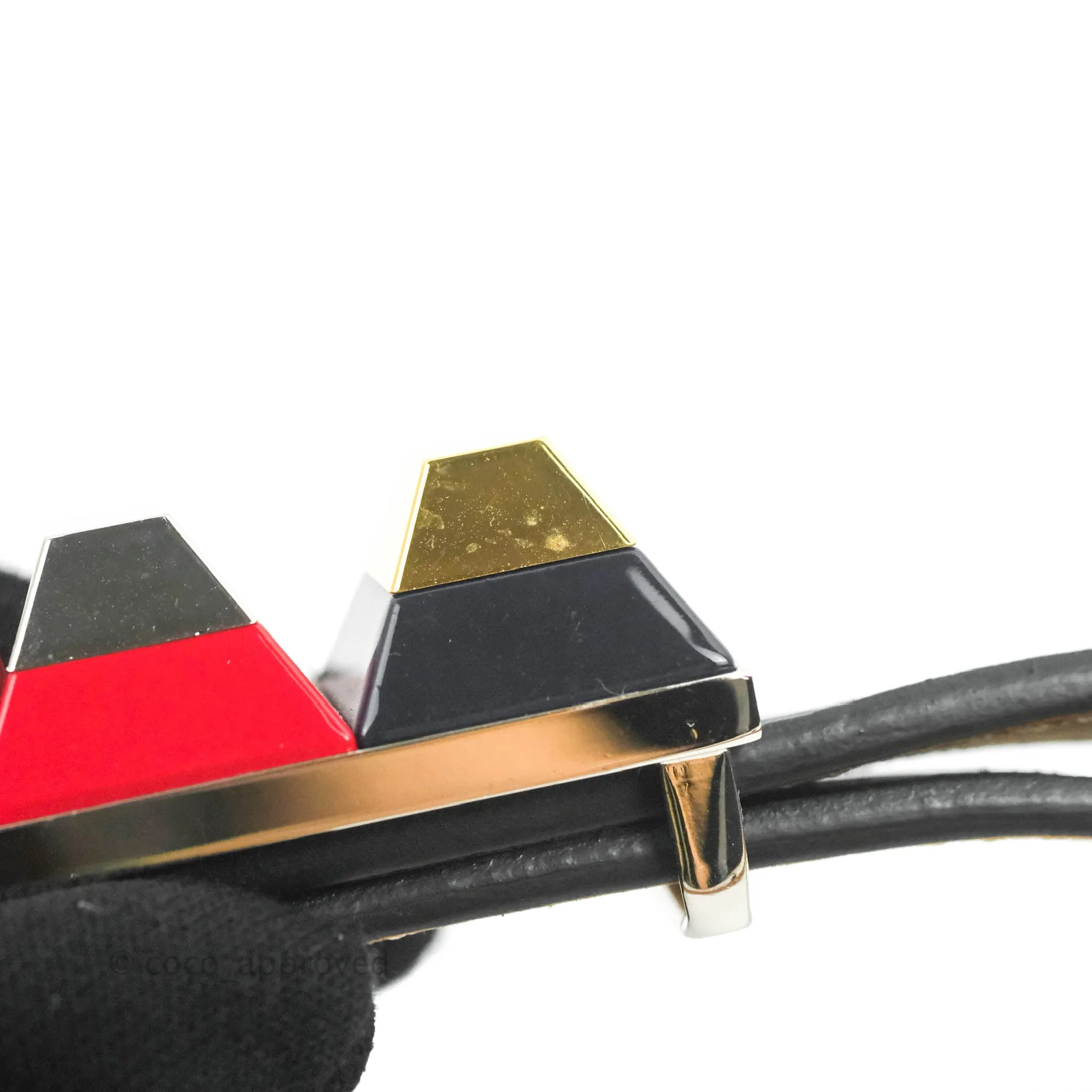 Fendi Calfskin Studded Belt