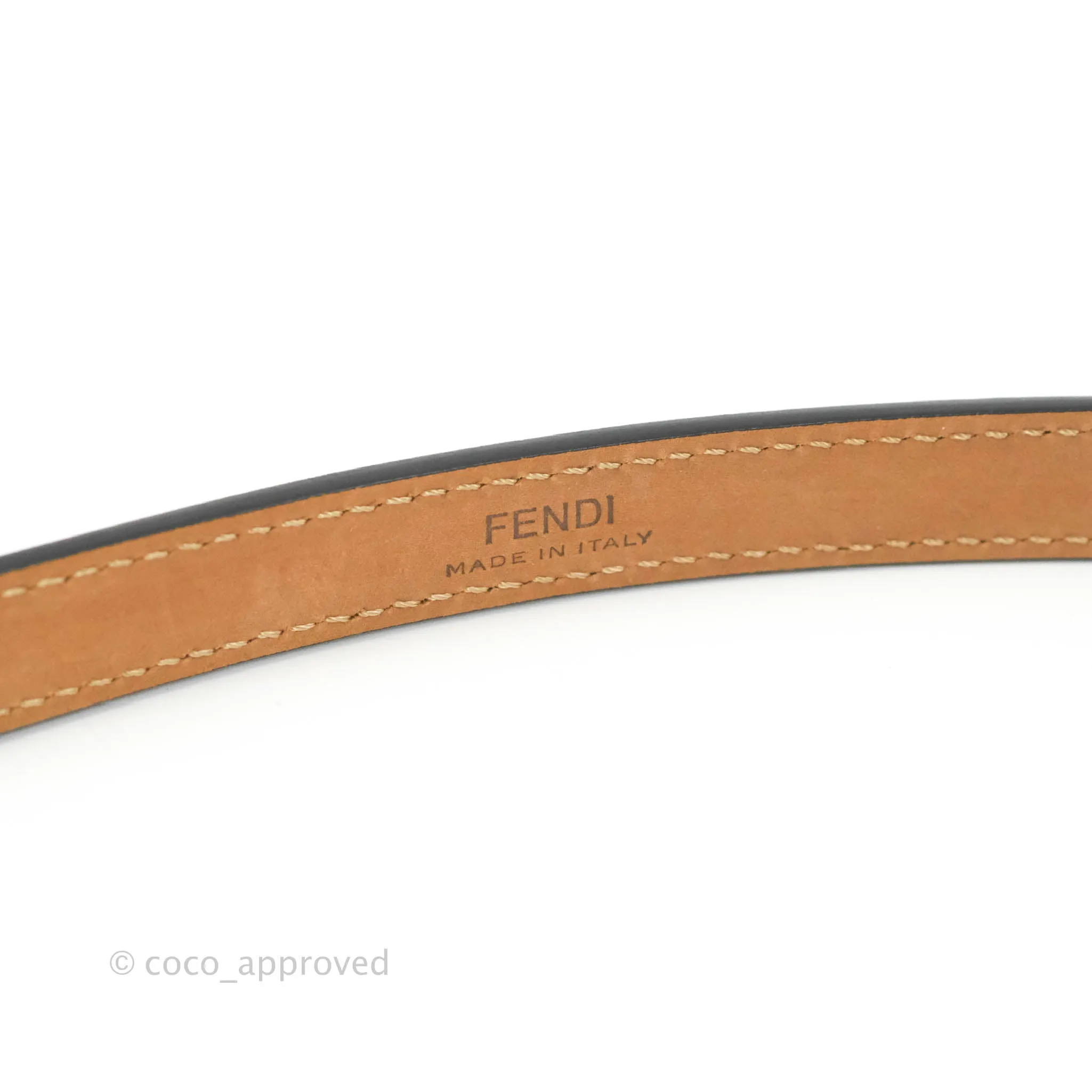Fendi Calfskin Studded Belt