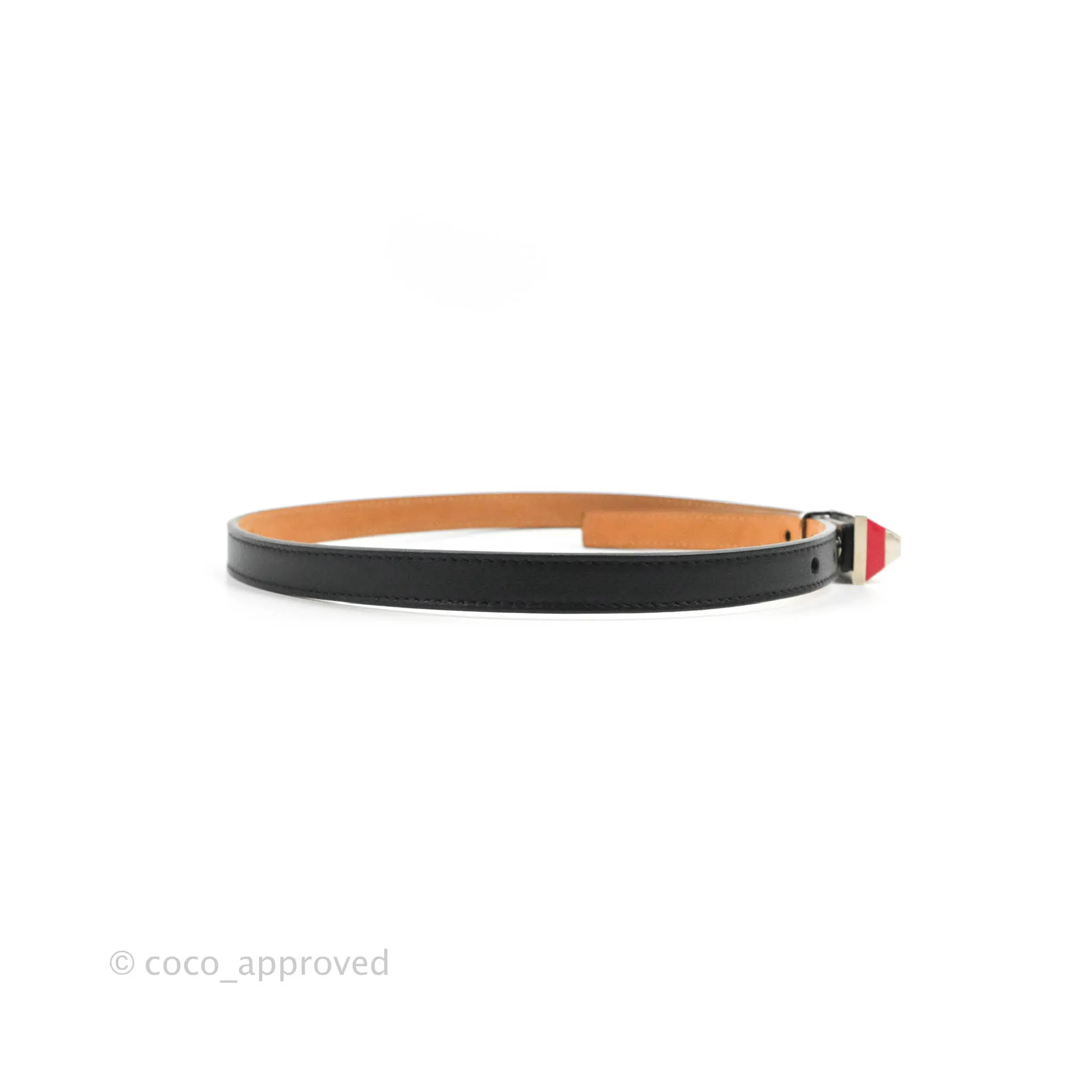 Fendi Calfskin Studded Belt