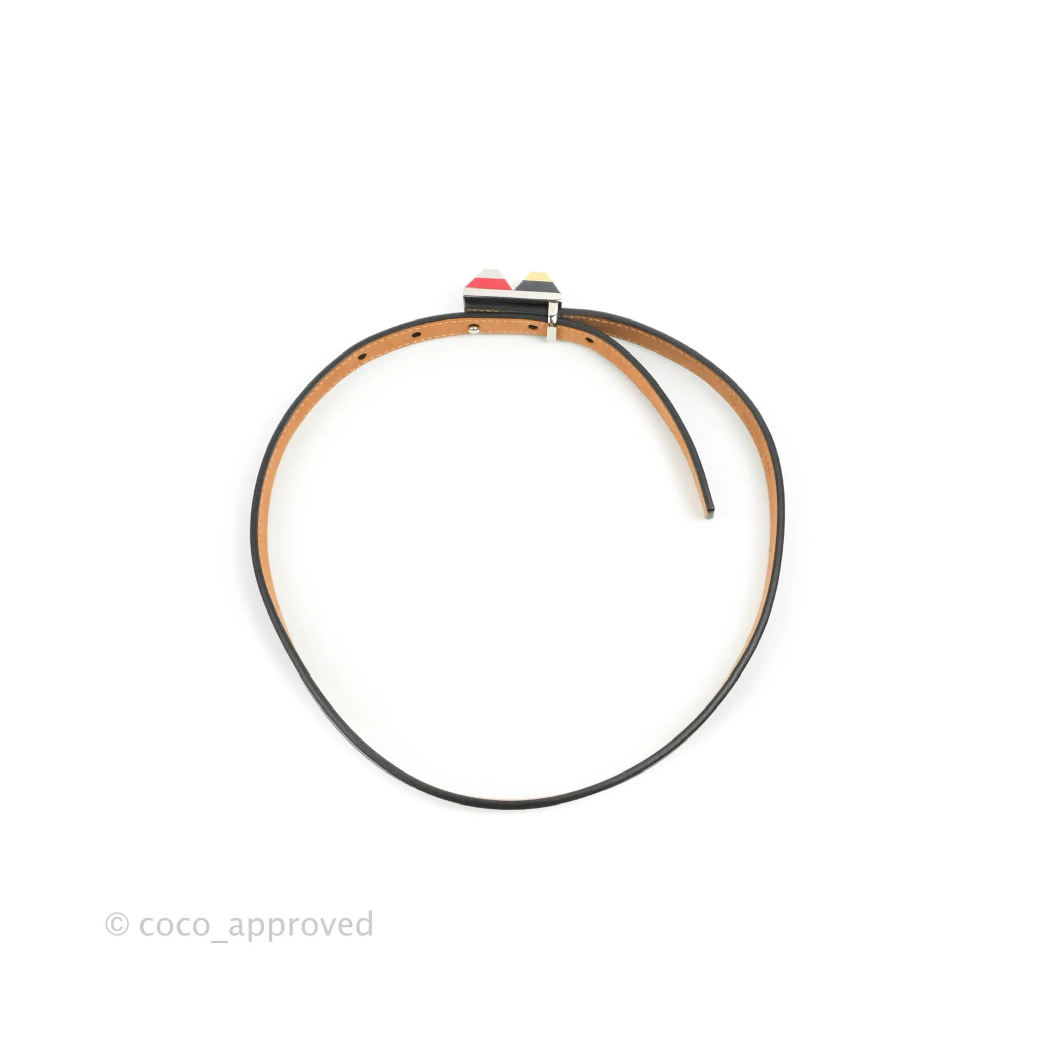 Fendi Calfskin Studded Belt