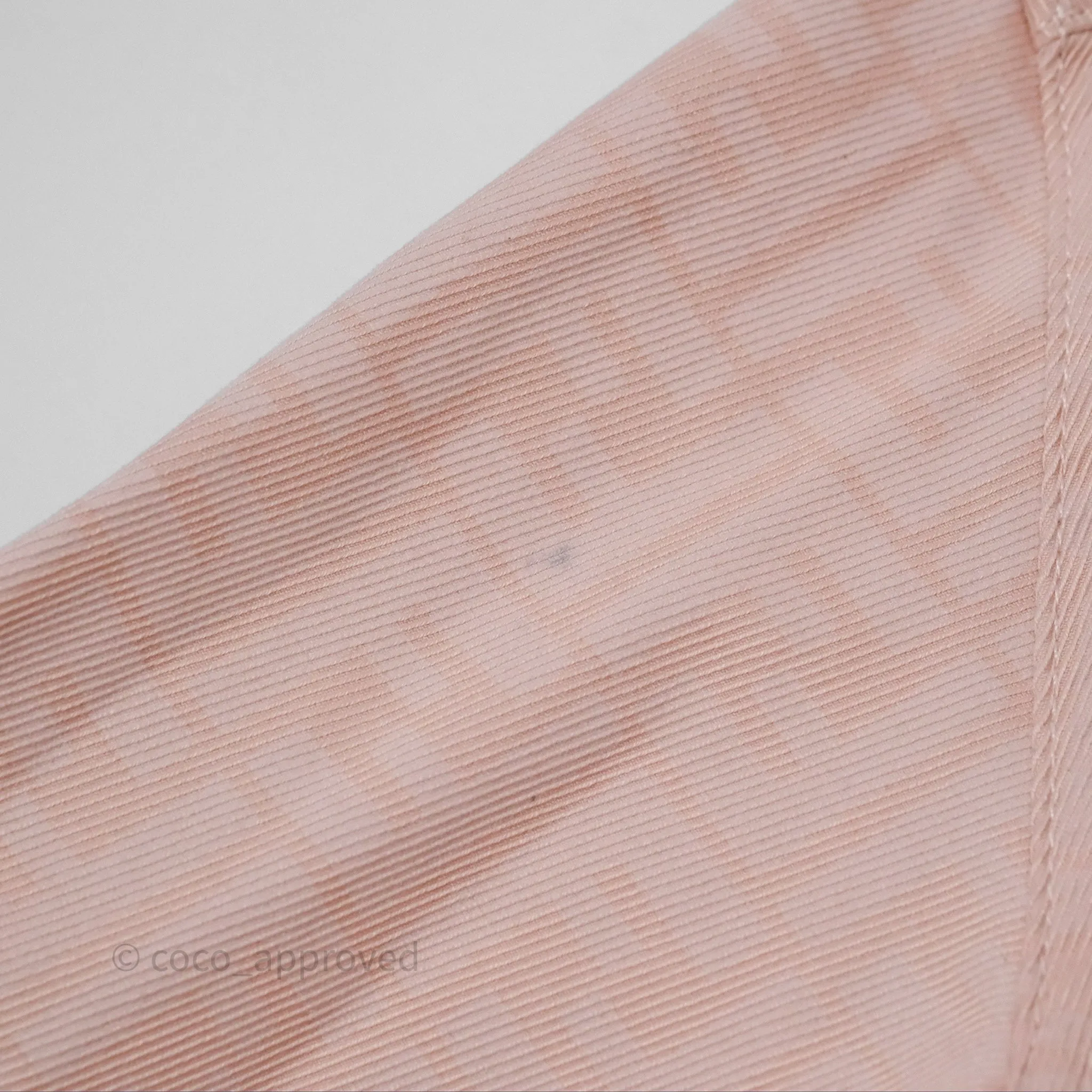 Fendi Denim FF Belted Jacket Pink