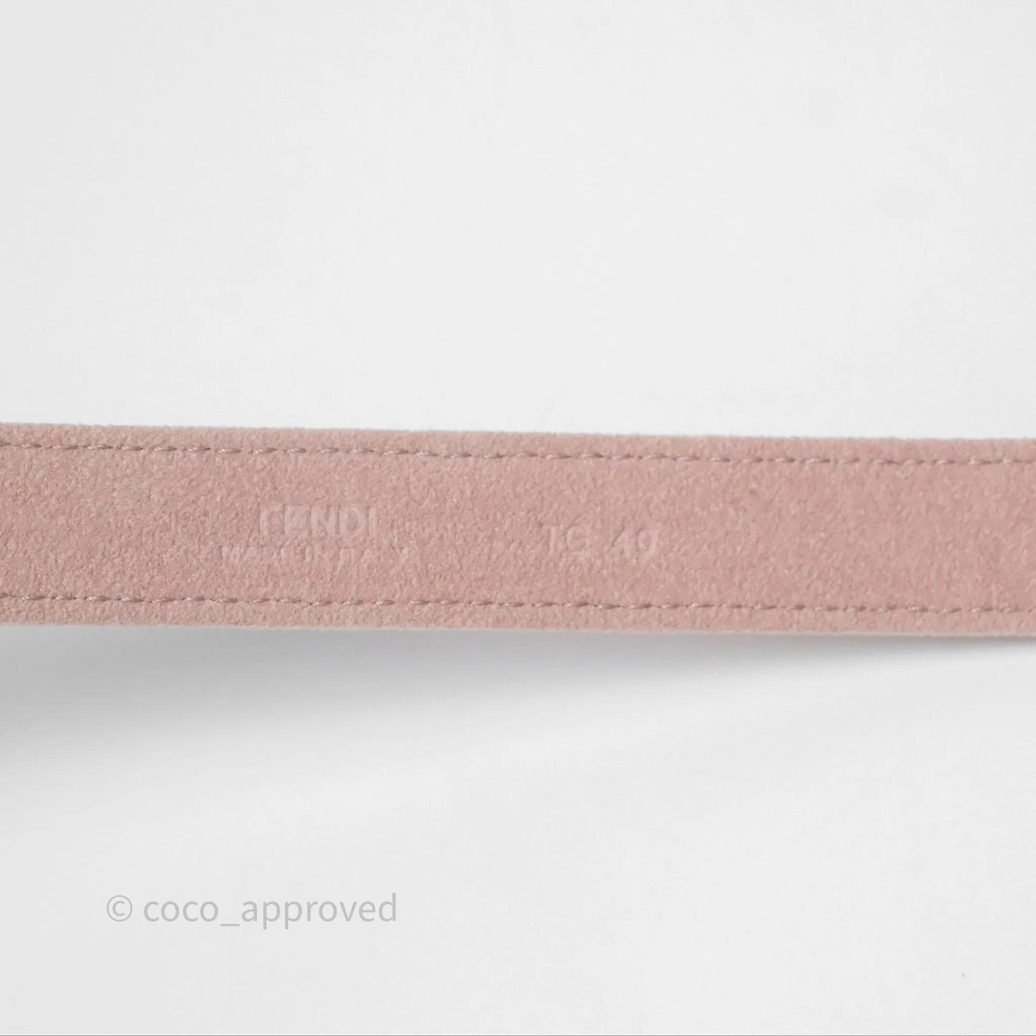 Fendi Denim FF Belted Jacket Pink