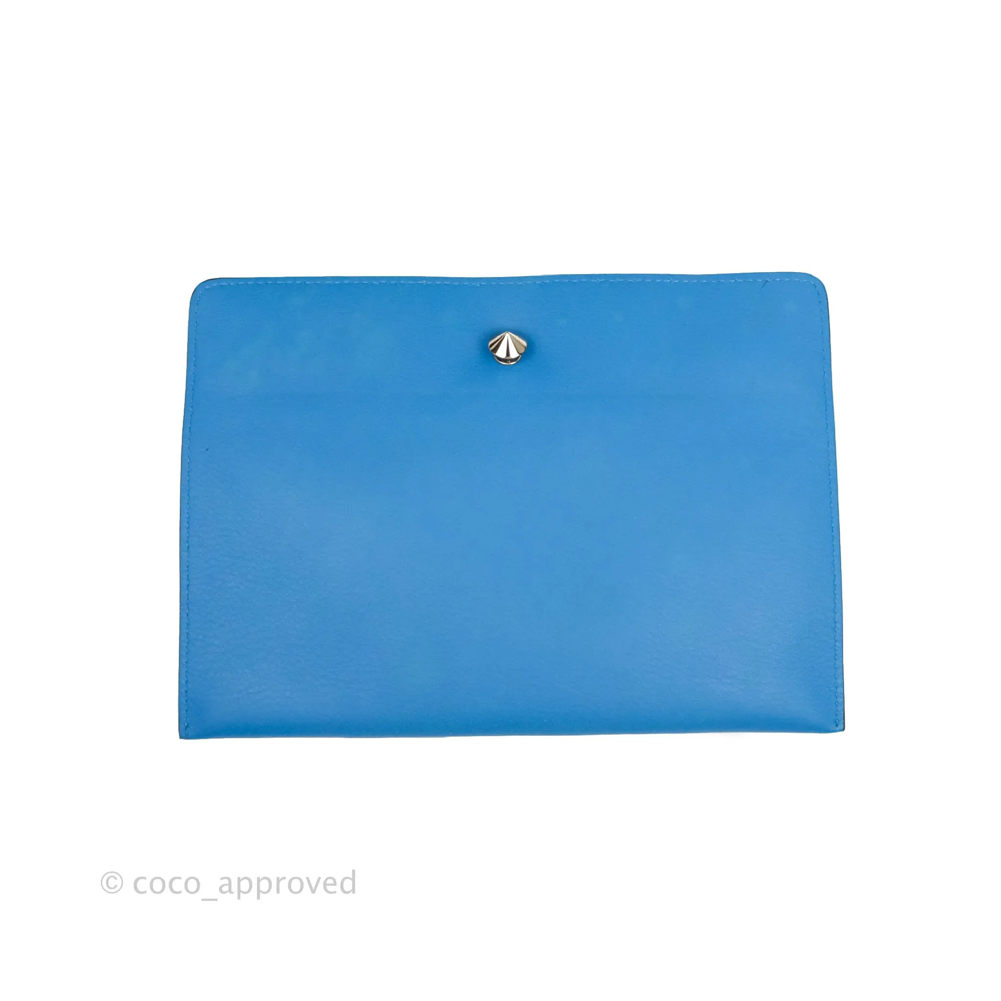 Fendi DotCom Satchel Bag Black Royal Blue Calfskin