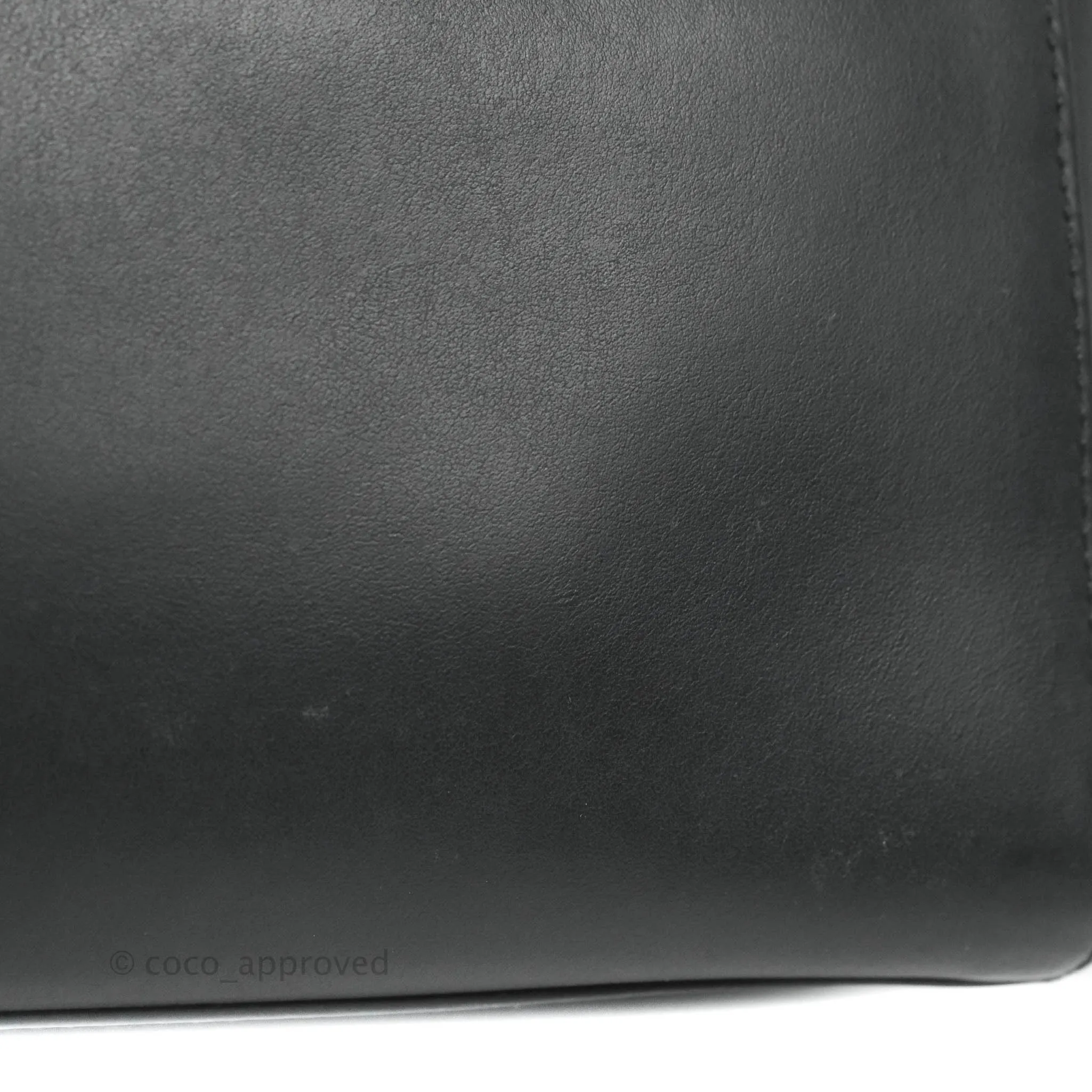 Fendi DotCom Satchel Bag Black Royal Blue Calfskin