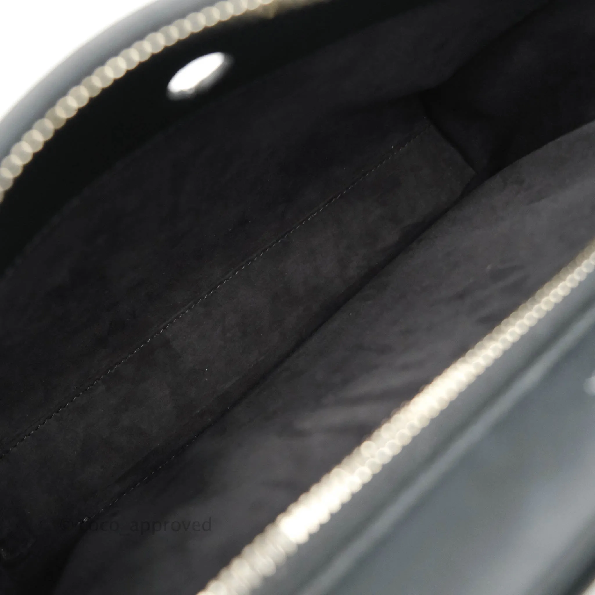 Fendi DotCom Satchel Bag Black Royal Blue Calfskin