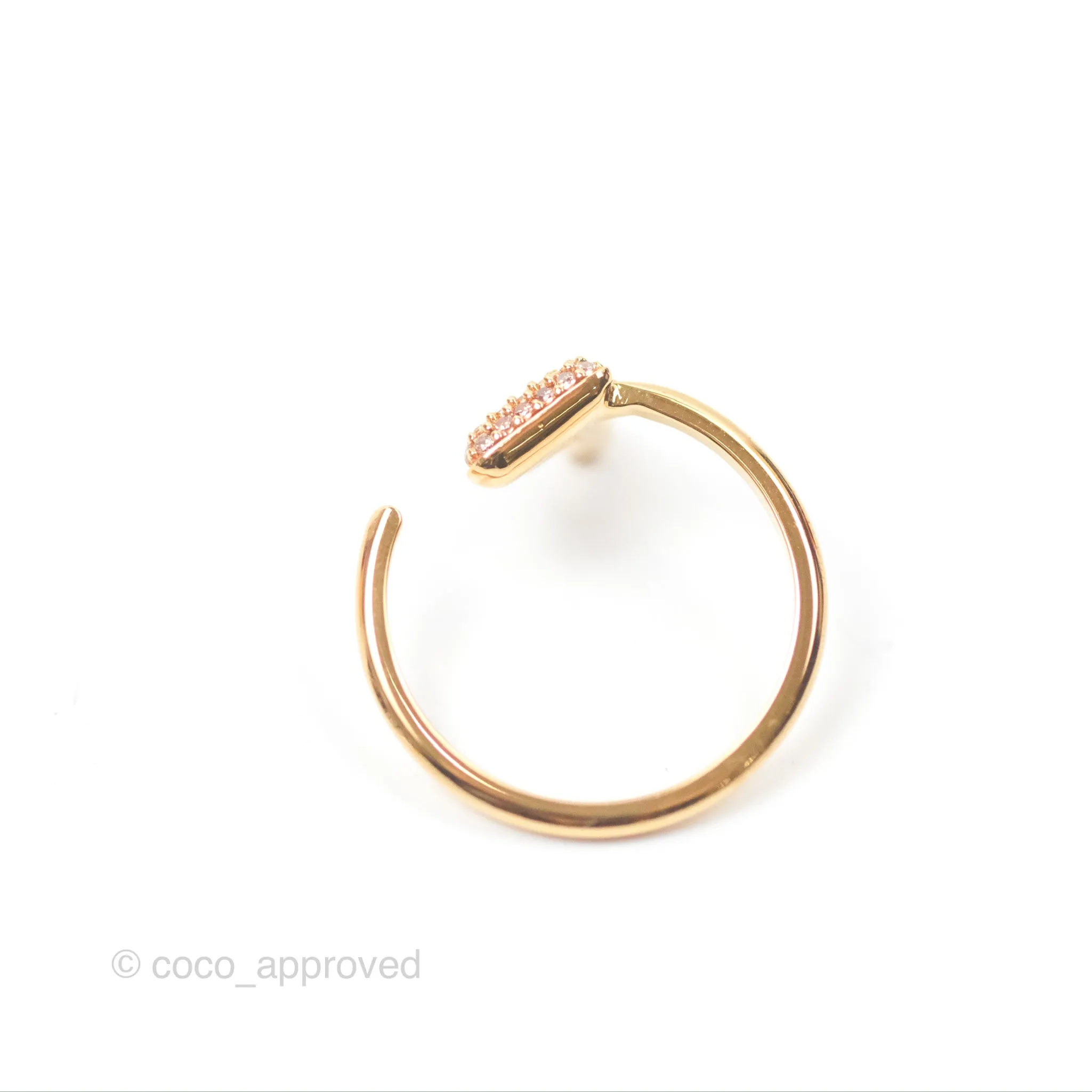 Fendi F is Fendi Ring Crystal Gold Silver