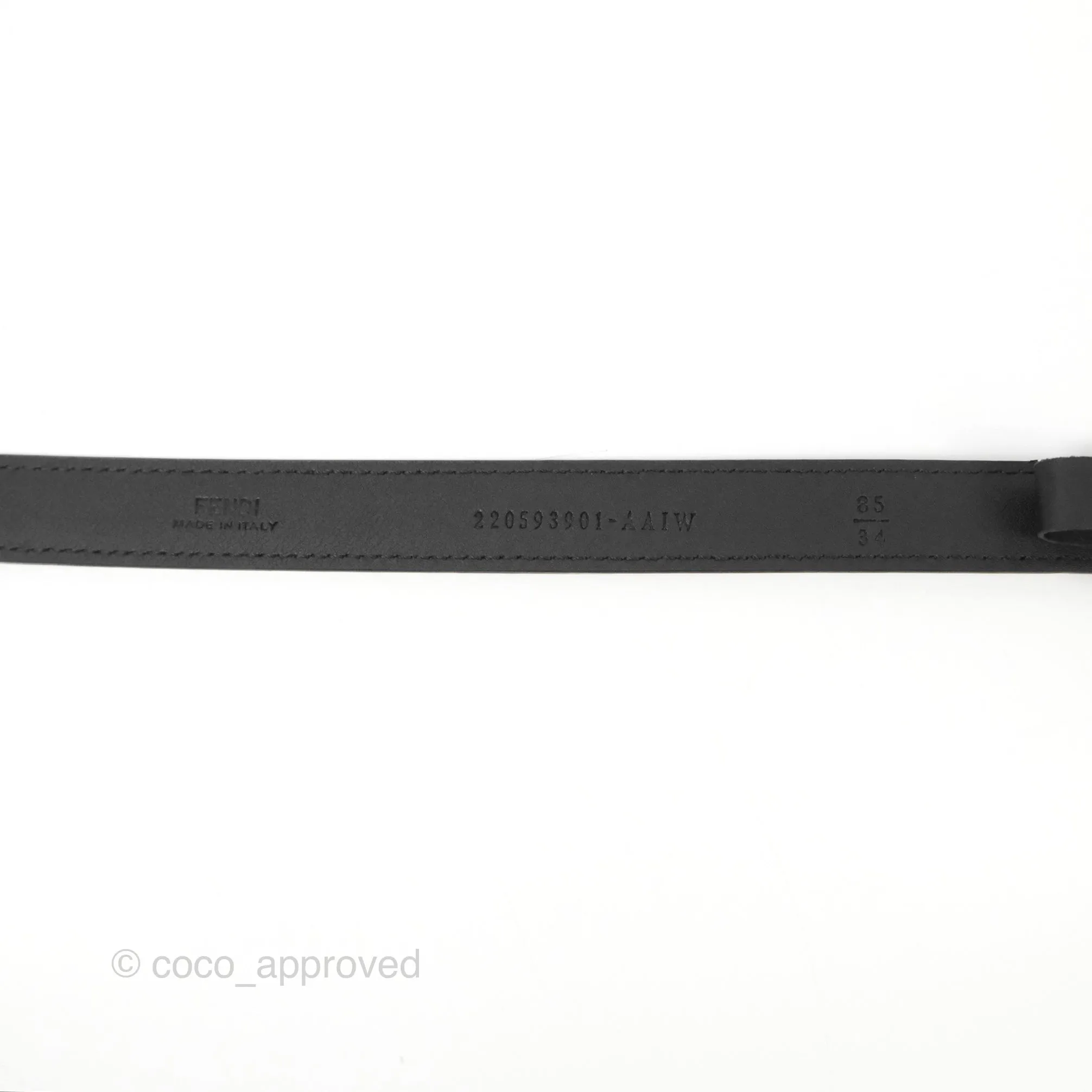Fendi FF Logo Black Belt
