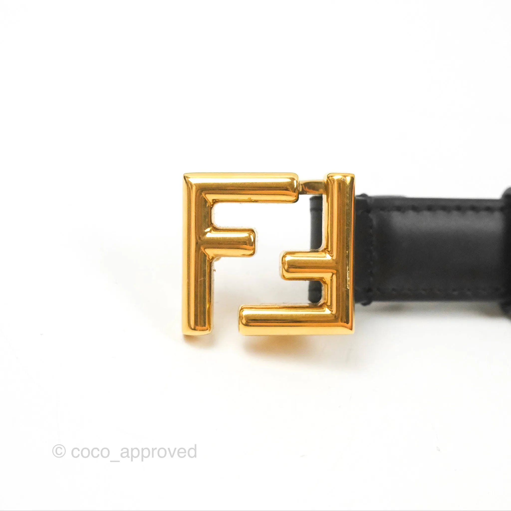 Fendi FF Logo Black Belt
