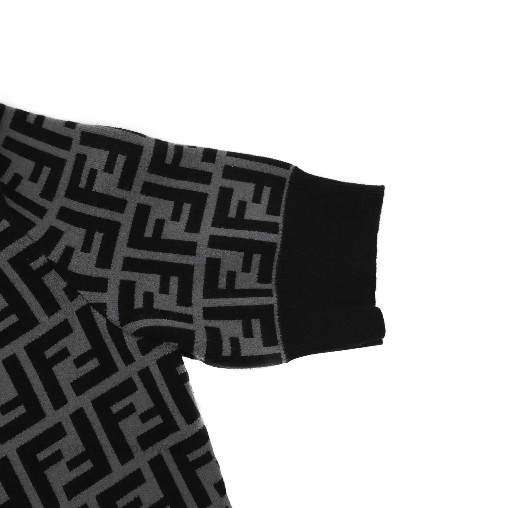 Fendi FF Motif Fabric Dress Black