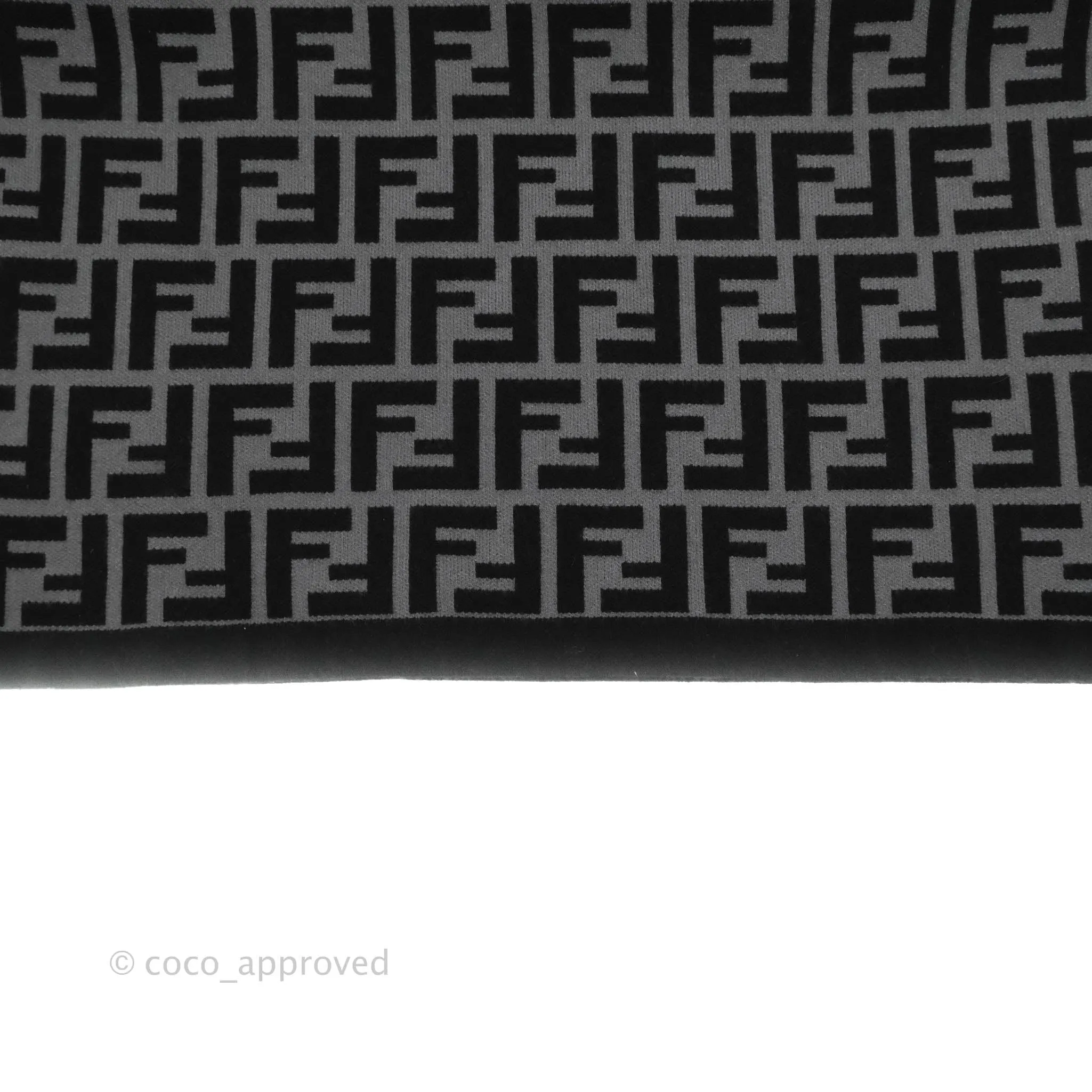 Fendi FF Motif Fabric Dress Black