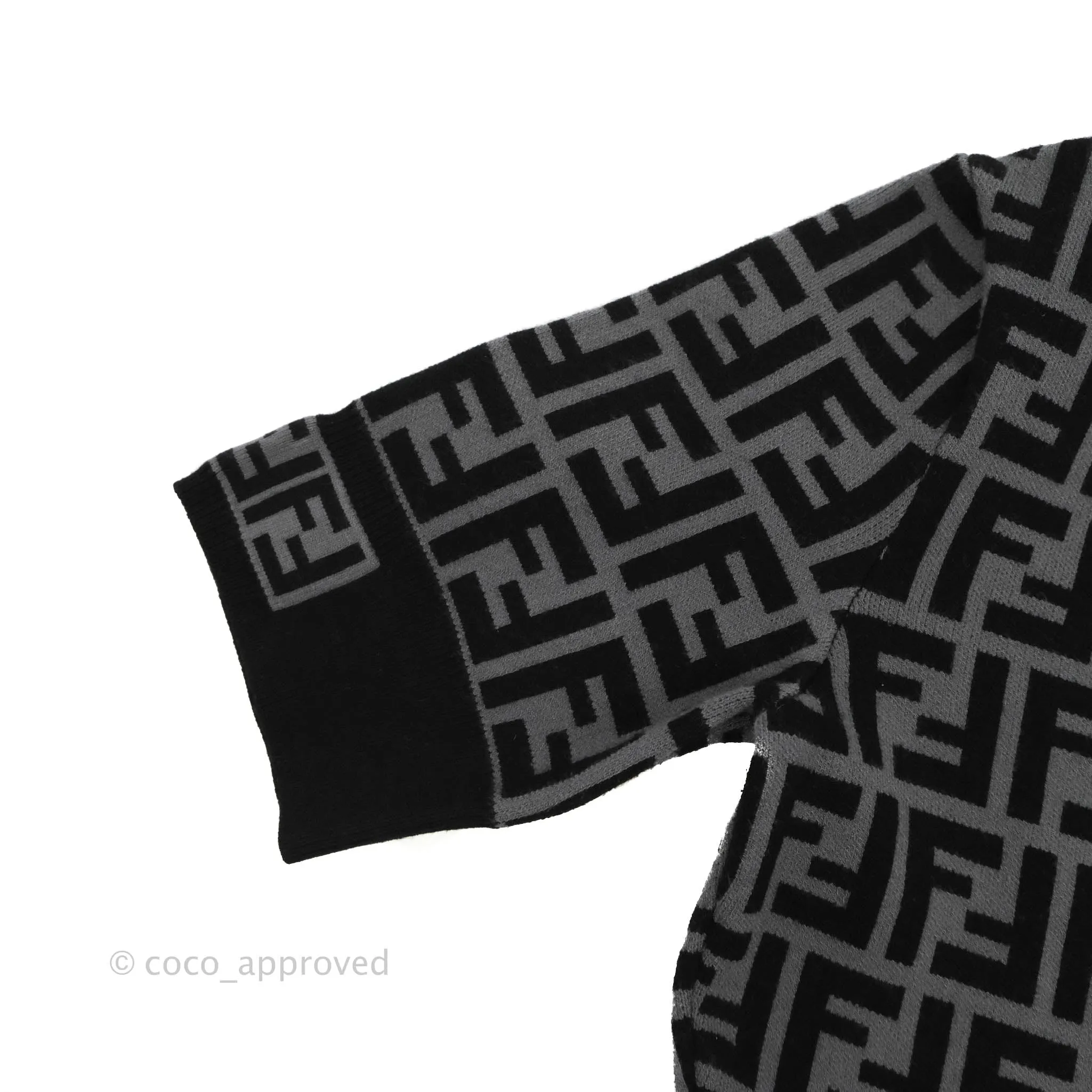 Fendi FF Motif Fabric Dress Black