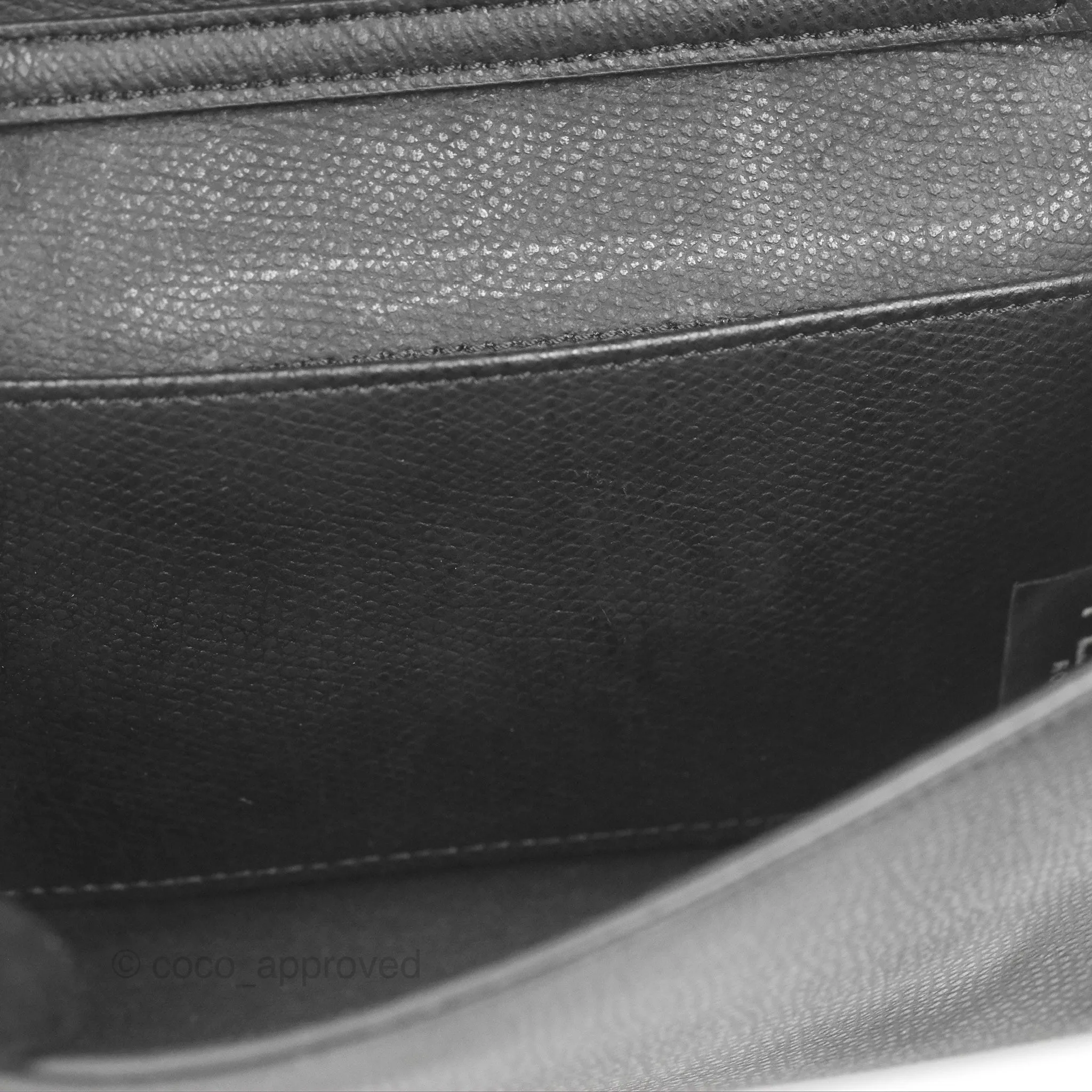 Fendi Kan I Wallet on Chain Black Silver Hardware