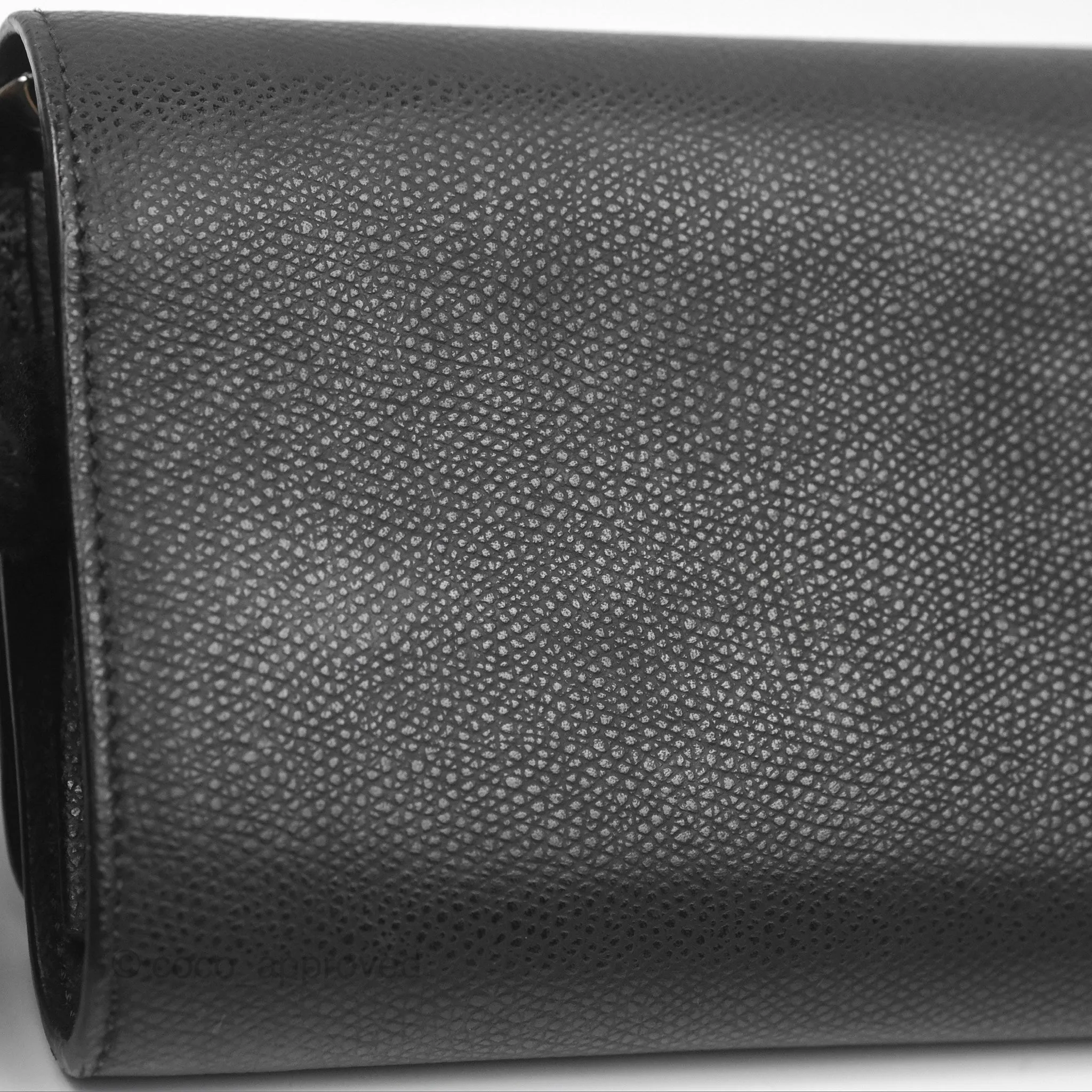 Fendi Kan I Wallet on Chain Black Silver Hardware