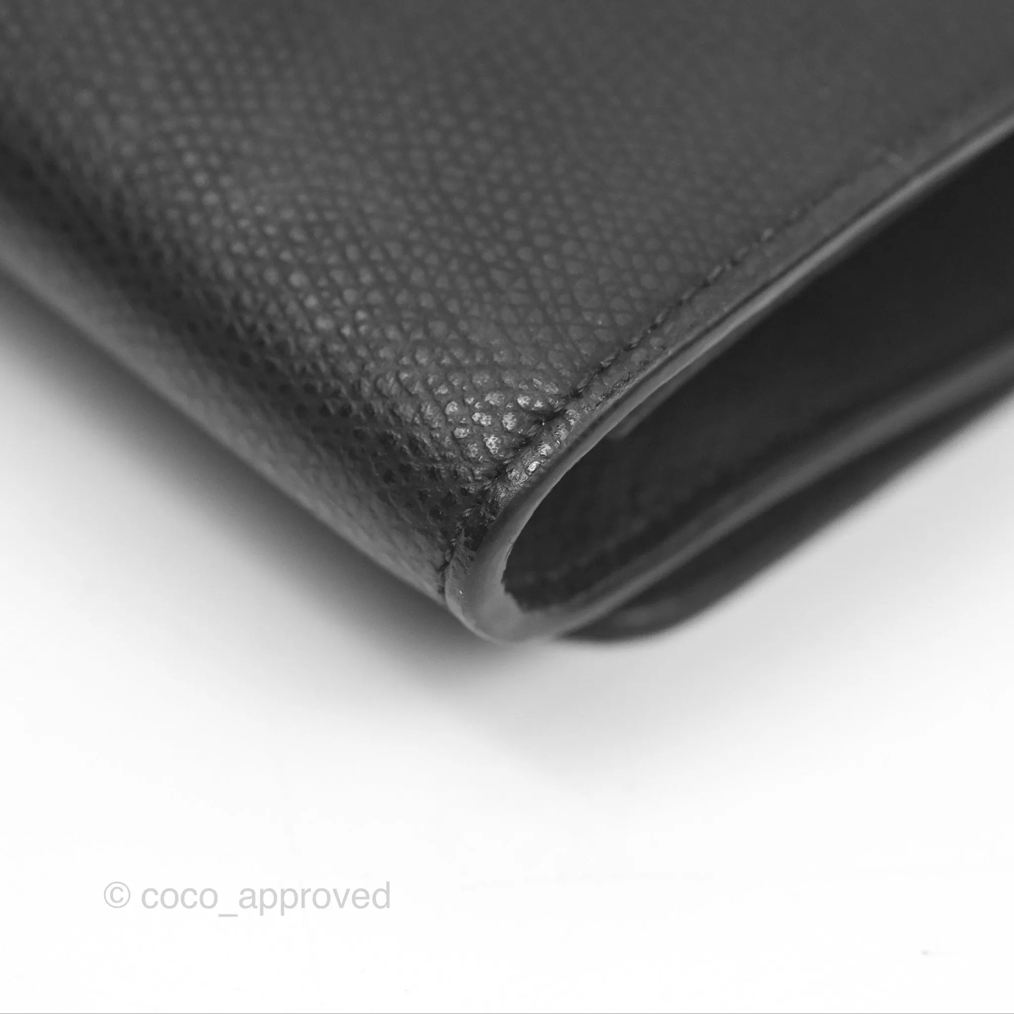 Fendi Kan I Wallet on Chain Black Silver Hardware