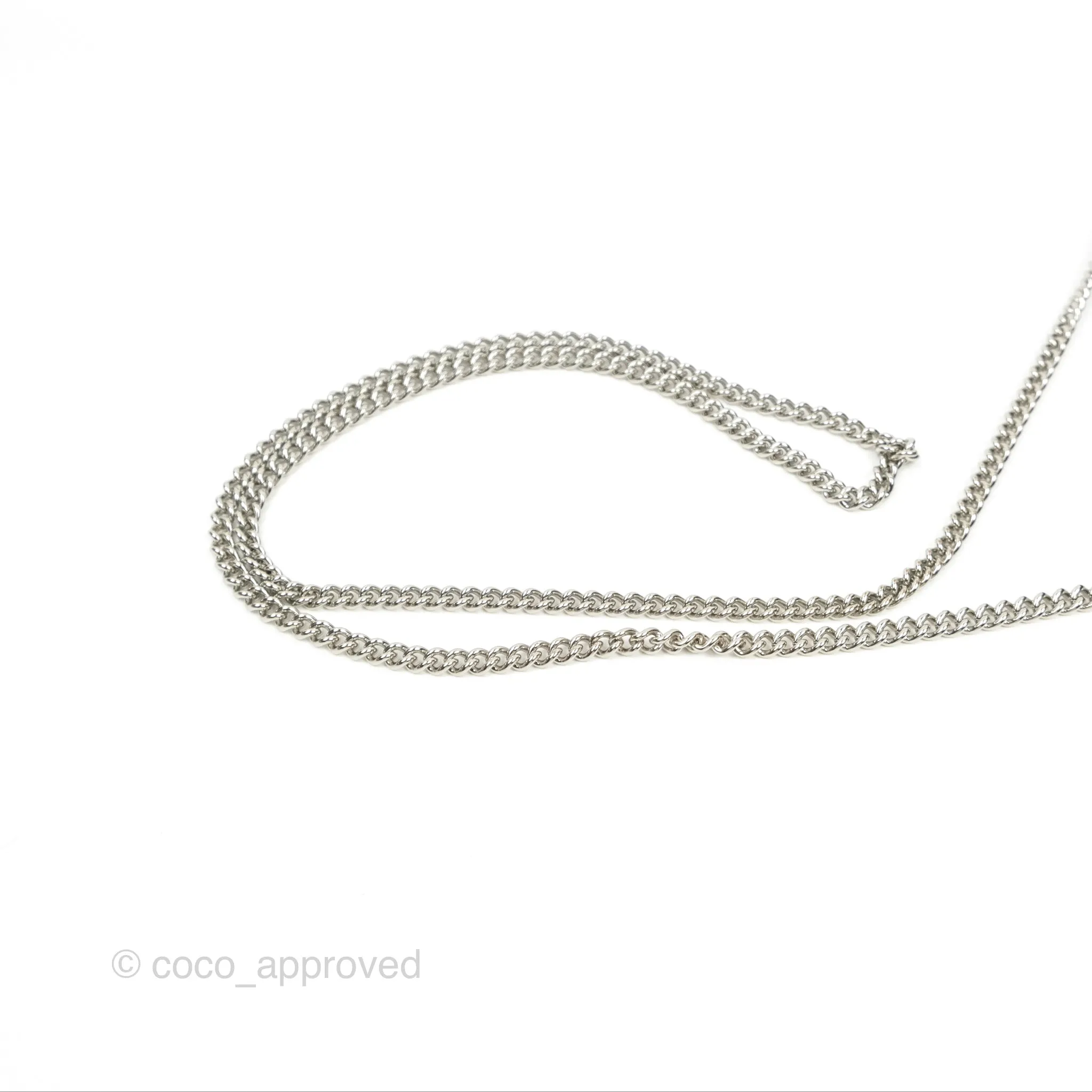 Fendi Kan I Wallet on Chain Black Silver Hardware