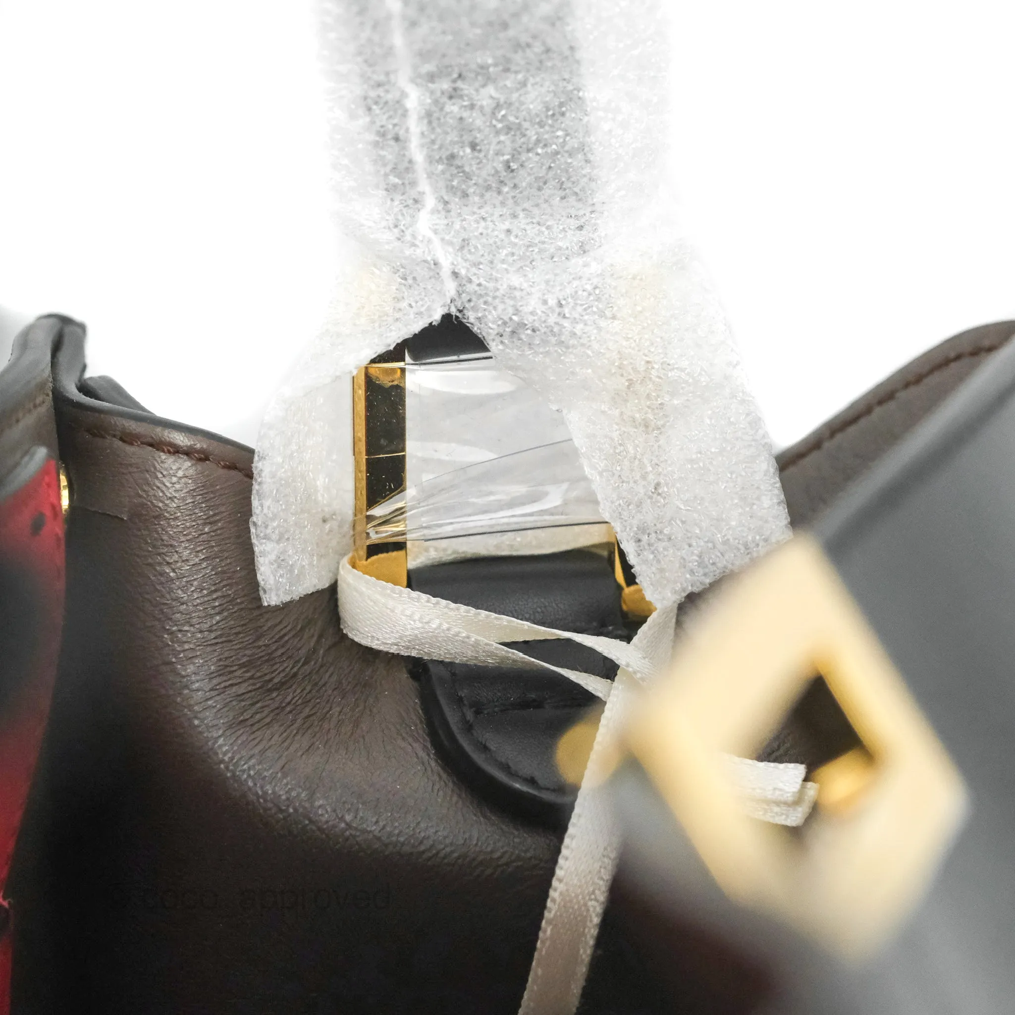 Fendi Large Peekaboo X-Lite Black Calfskin Gold Hardware
