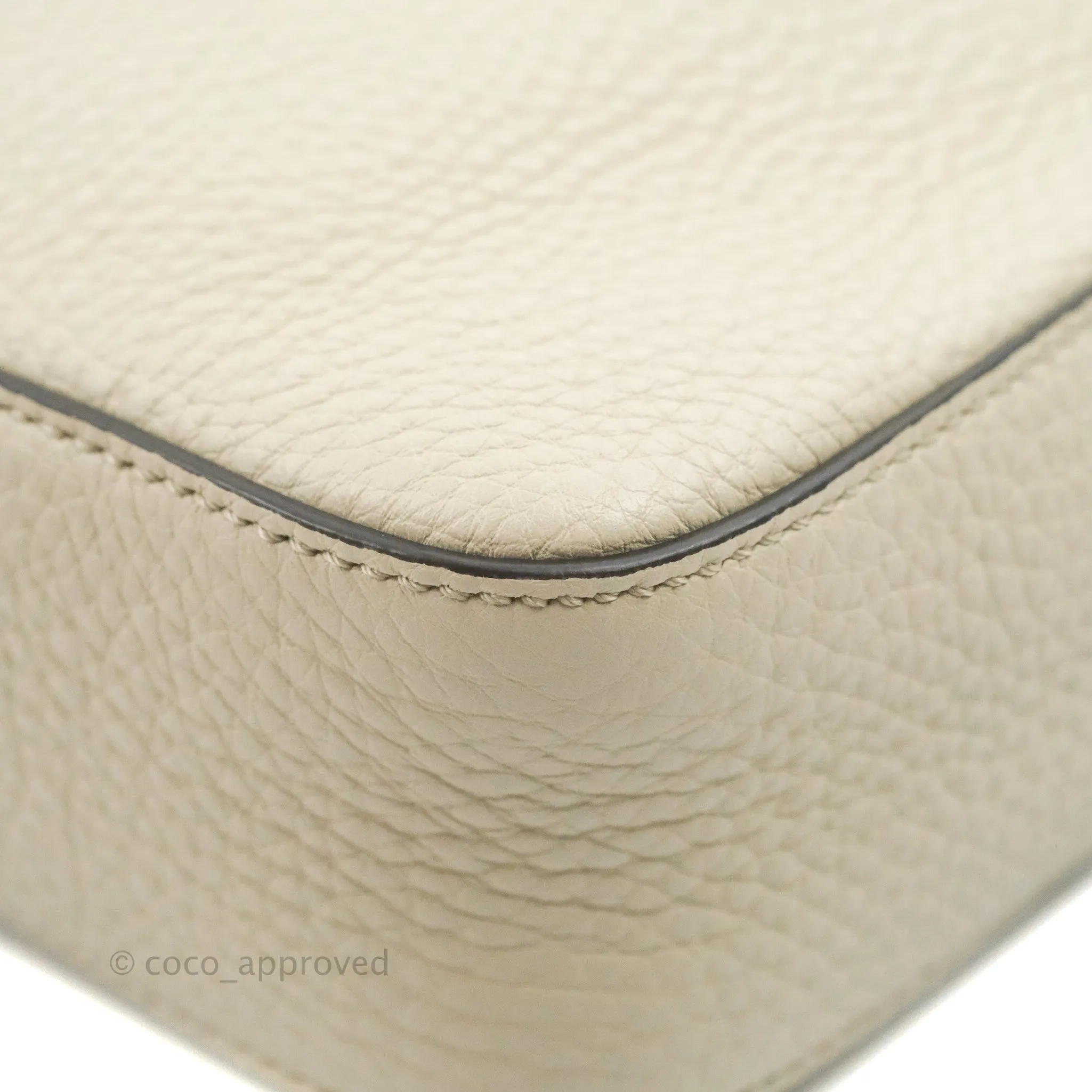 Fendi Large Selleria Baguette NM Bag Calfskin Ivory