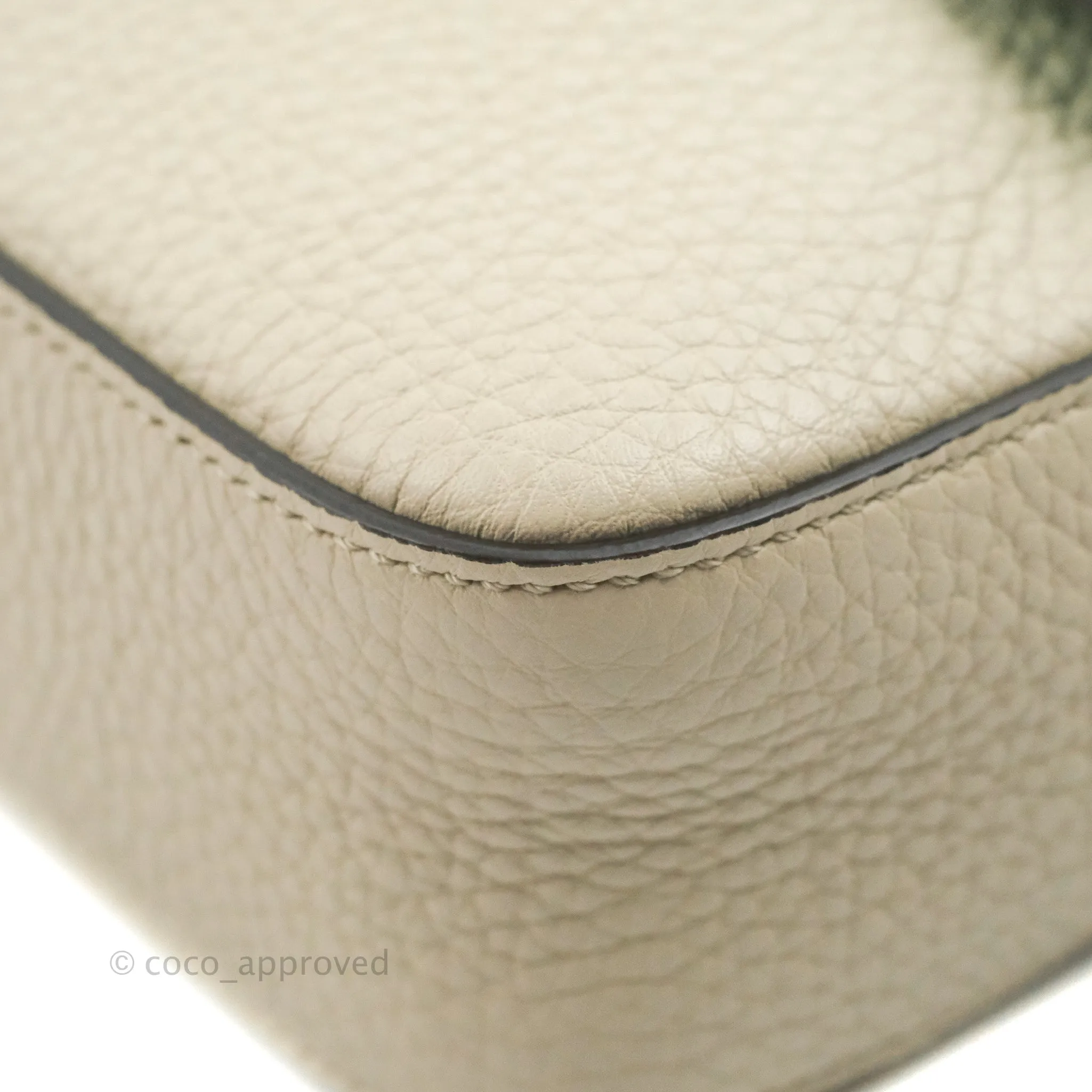 Fendi Large Selleria Baguette NM Bag Calfskin Ivory