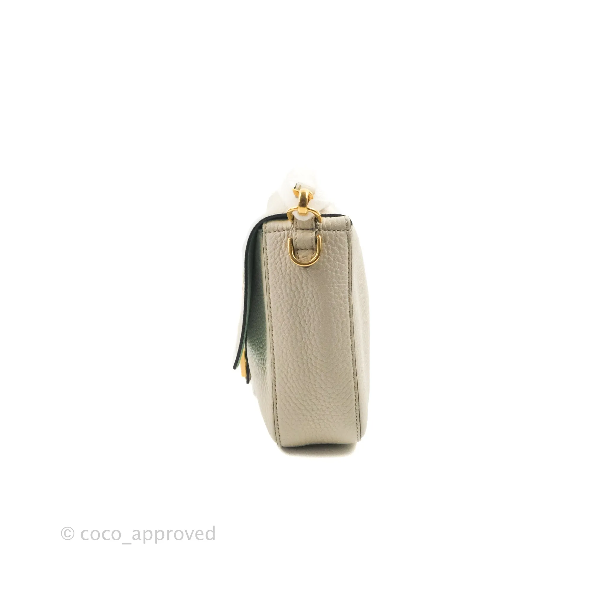 Fendi Large Selleria Baguette NM Bag Calfskin Ivory