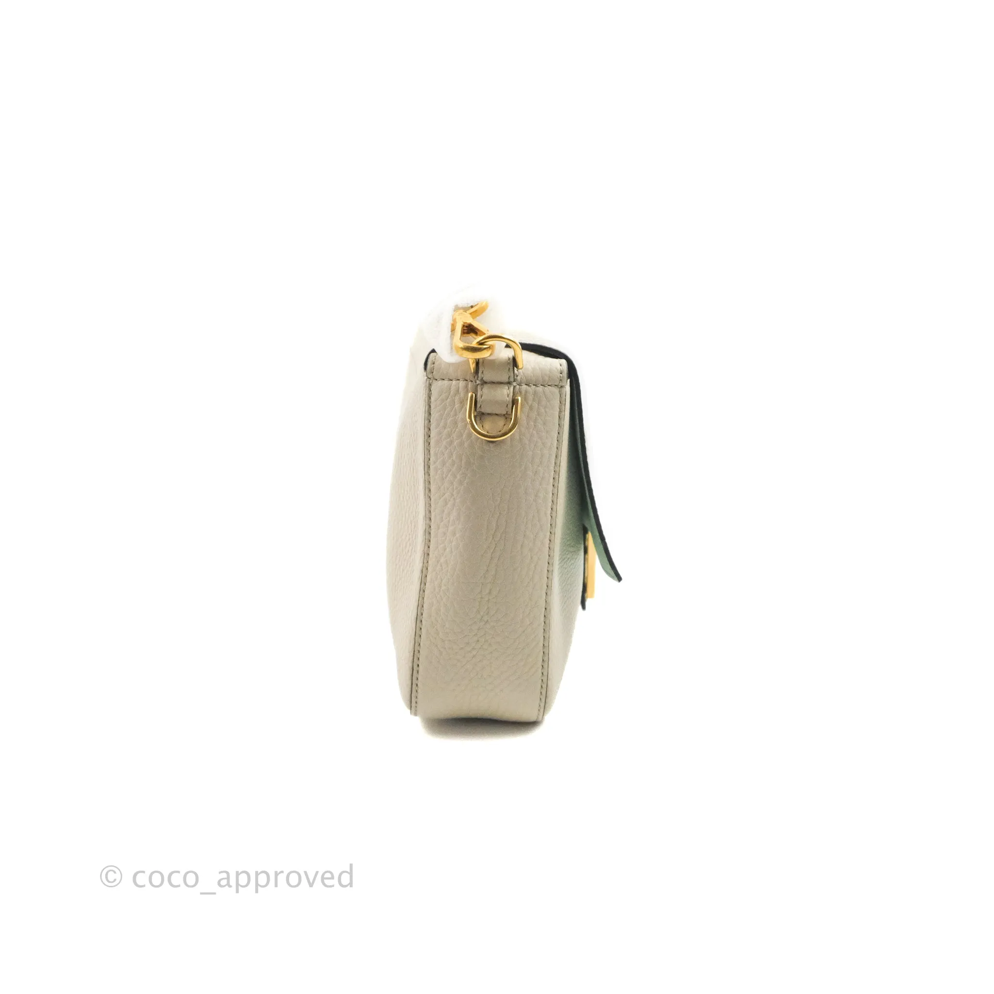Fendi Large Selleria Baguette NM Bag Calfskin Ivory