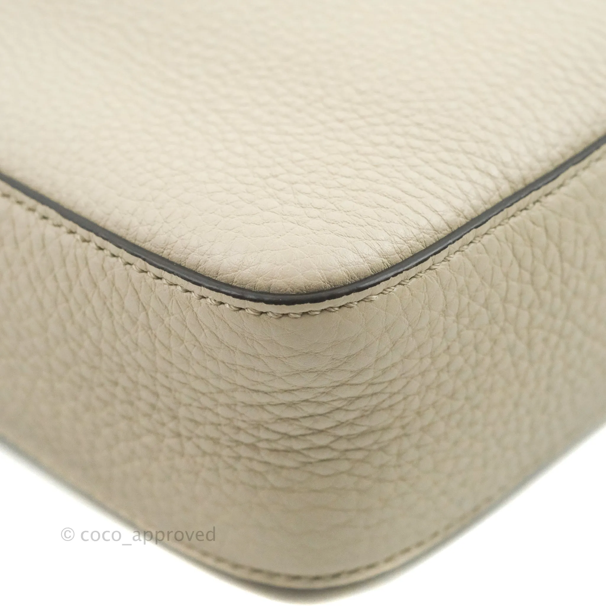 Fendi Large Selleria Baguette NM Bag Calfskin Ivory