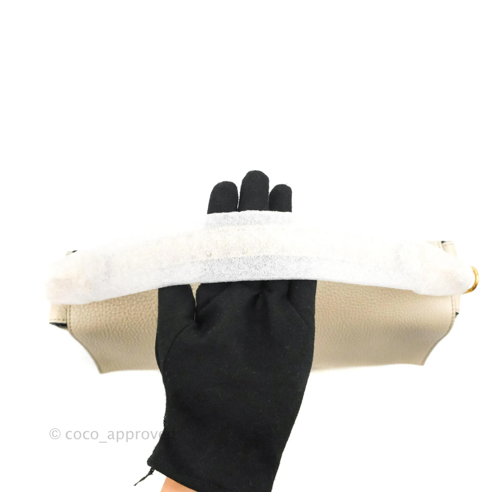Fendi Large Selleria Baguette NM Bag Calfskin Ivory